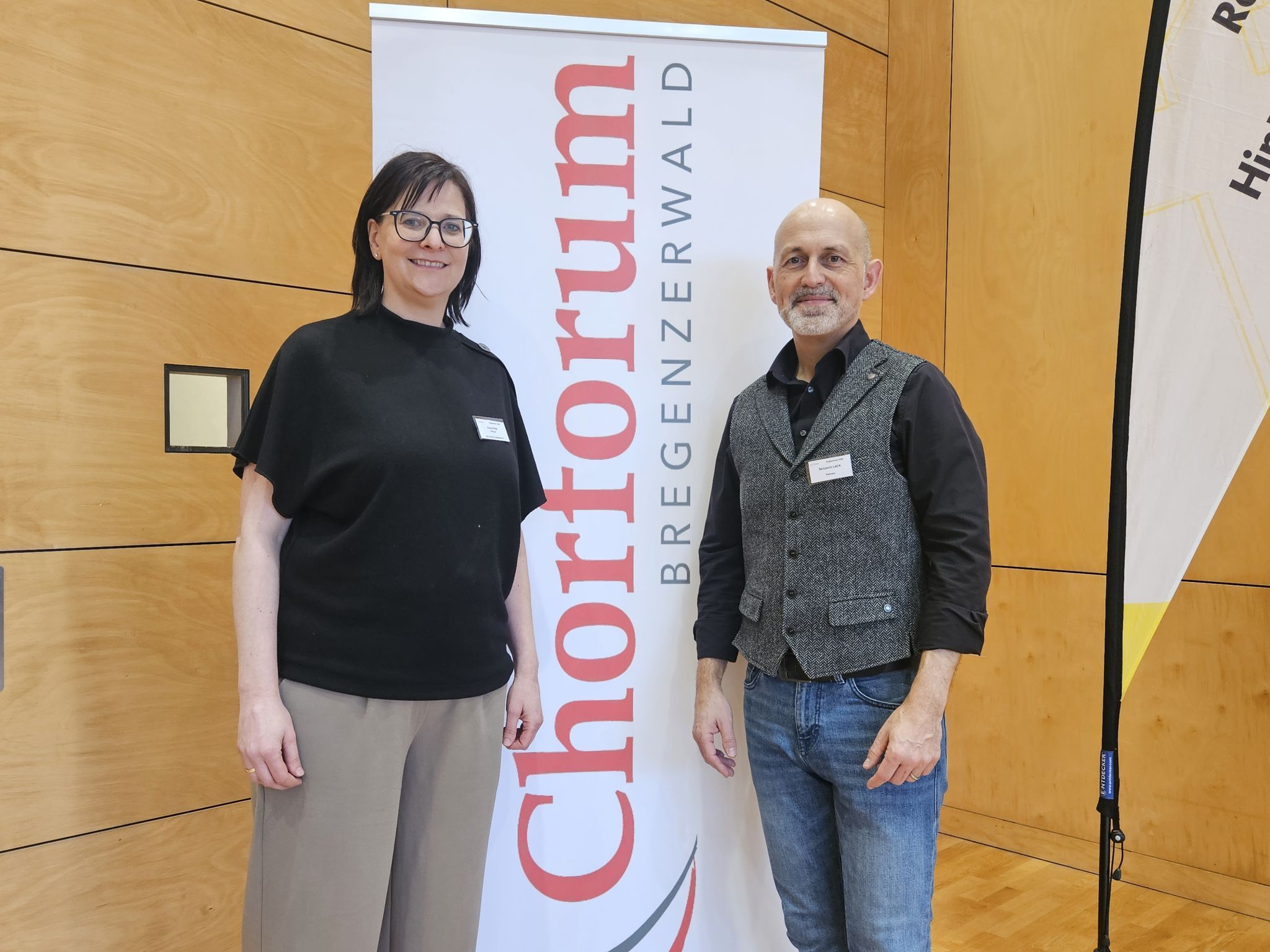 Trugen wesentlich zum gelungenen Seminar bei: Chorforum-Obfrau Anita Fink und Seminarleiter Benjamin Lack.