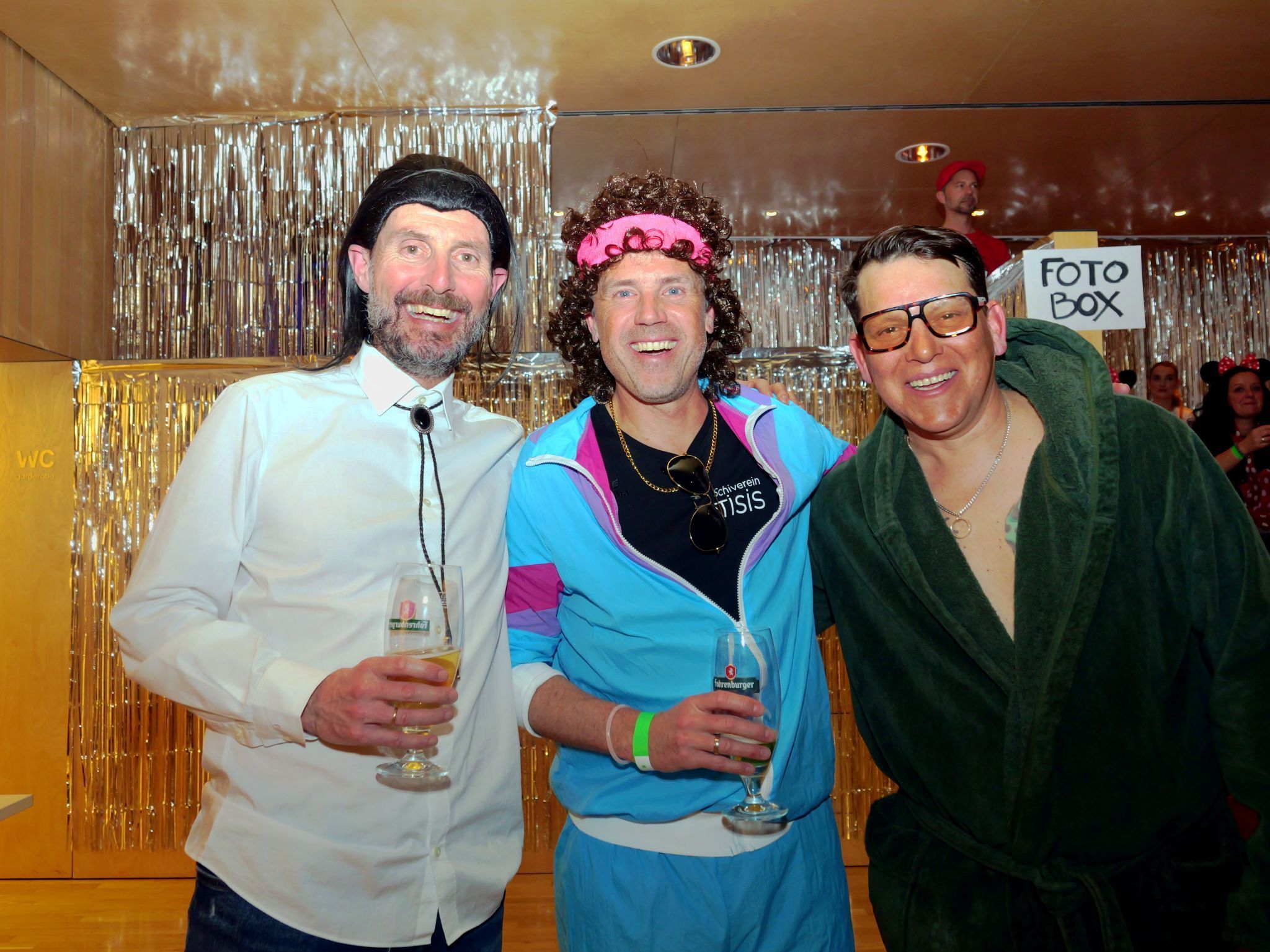 Schiverein Tisis Obmann Fedor Celigoj, Sportwart Marcel Karlinger und Trainer Marco Loretz.