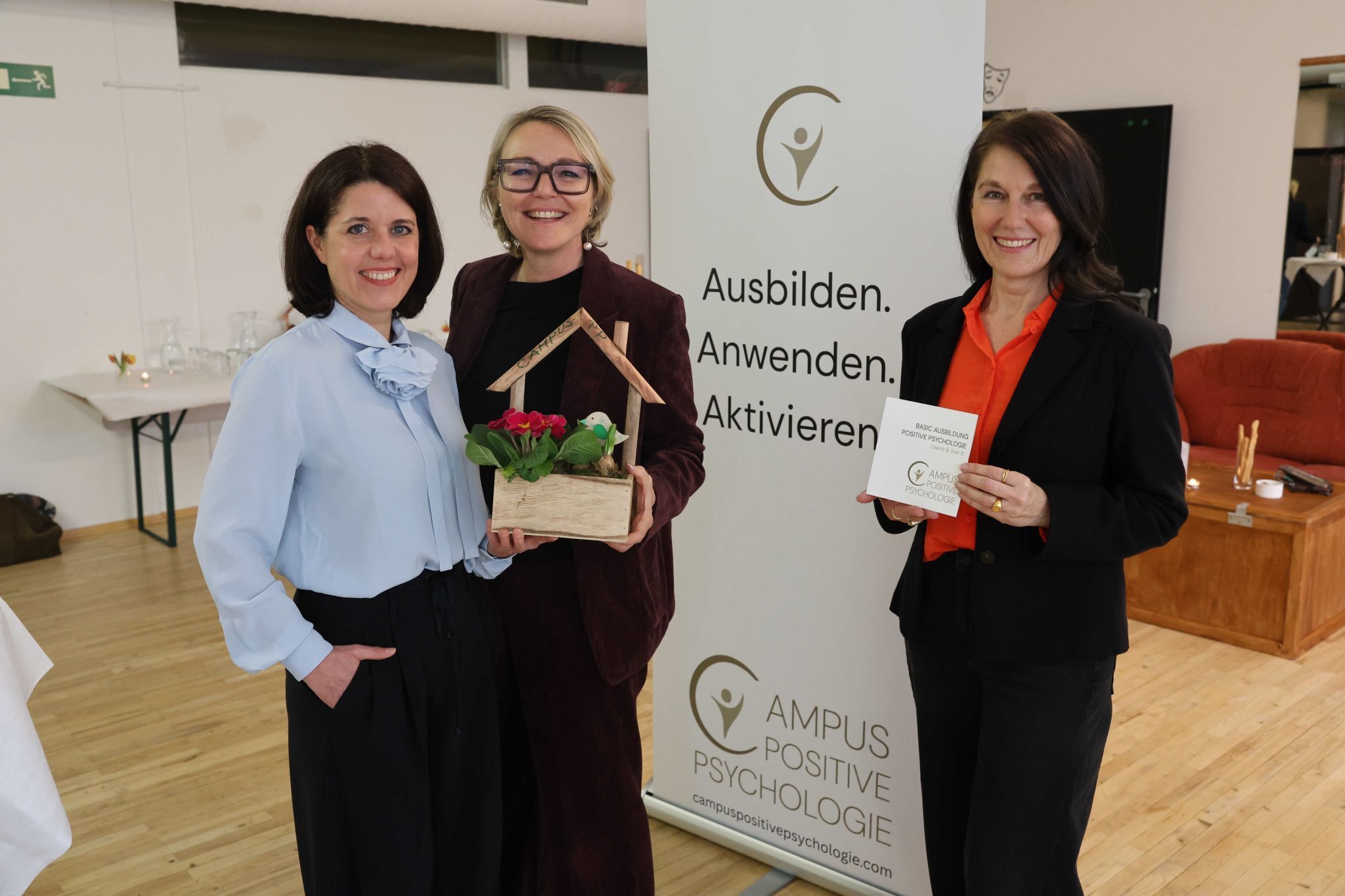 Ingrid Schertler, Eva-Maria Thurnher und Brigitte Wiesner.
