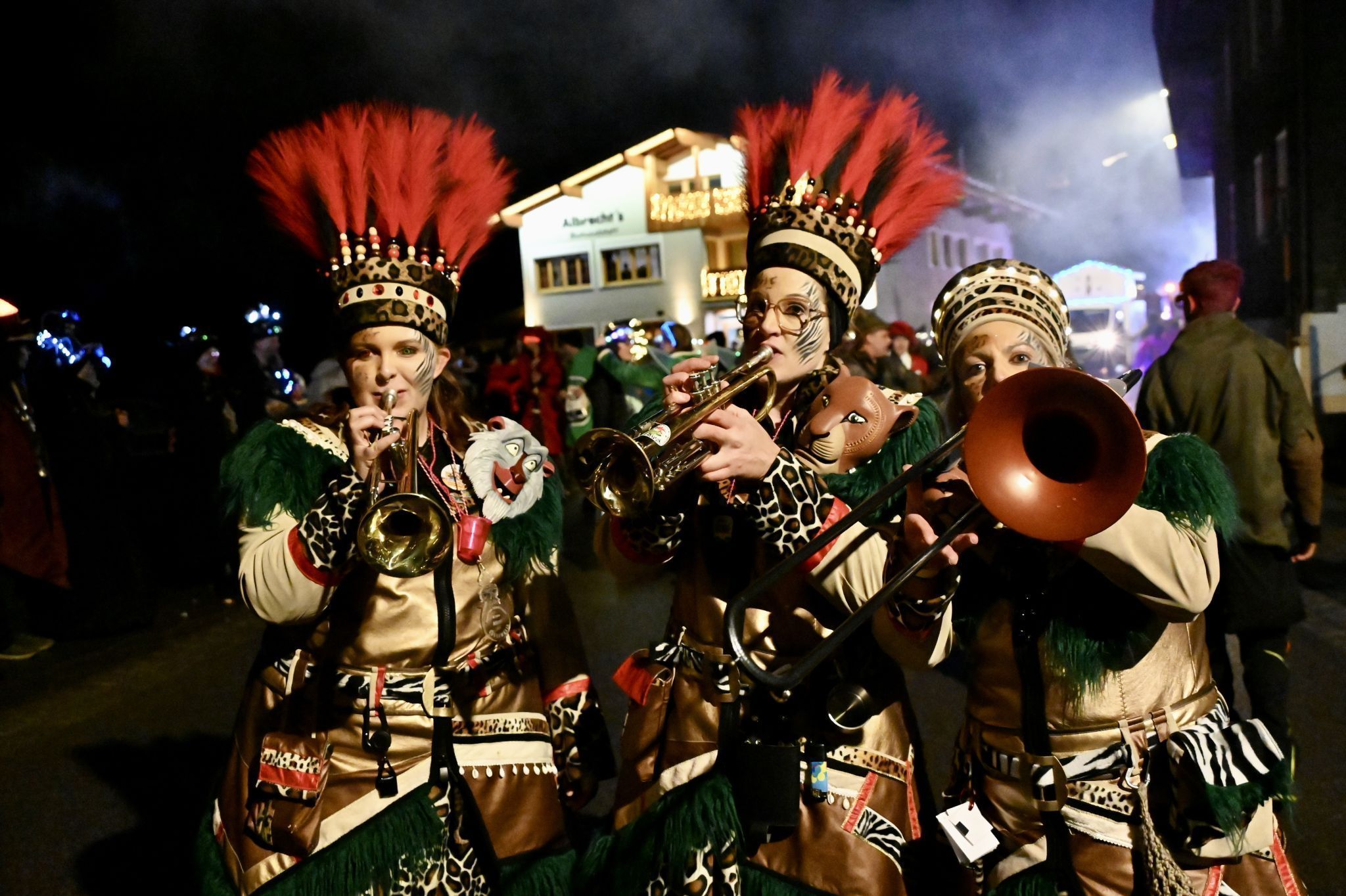 Die Klostertaler Rutschifenggen in ihrem Element.