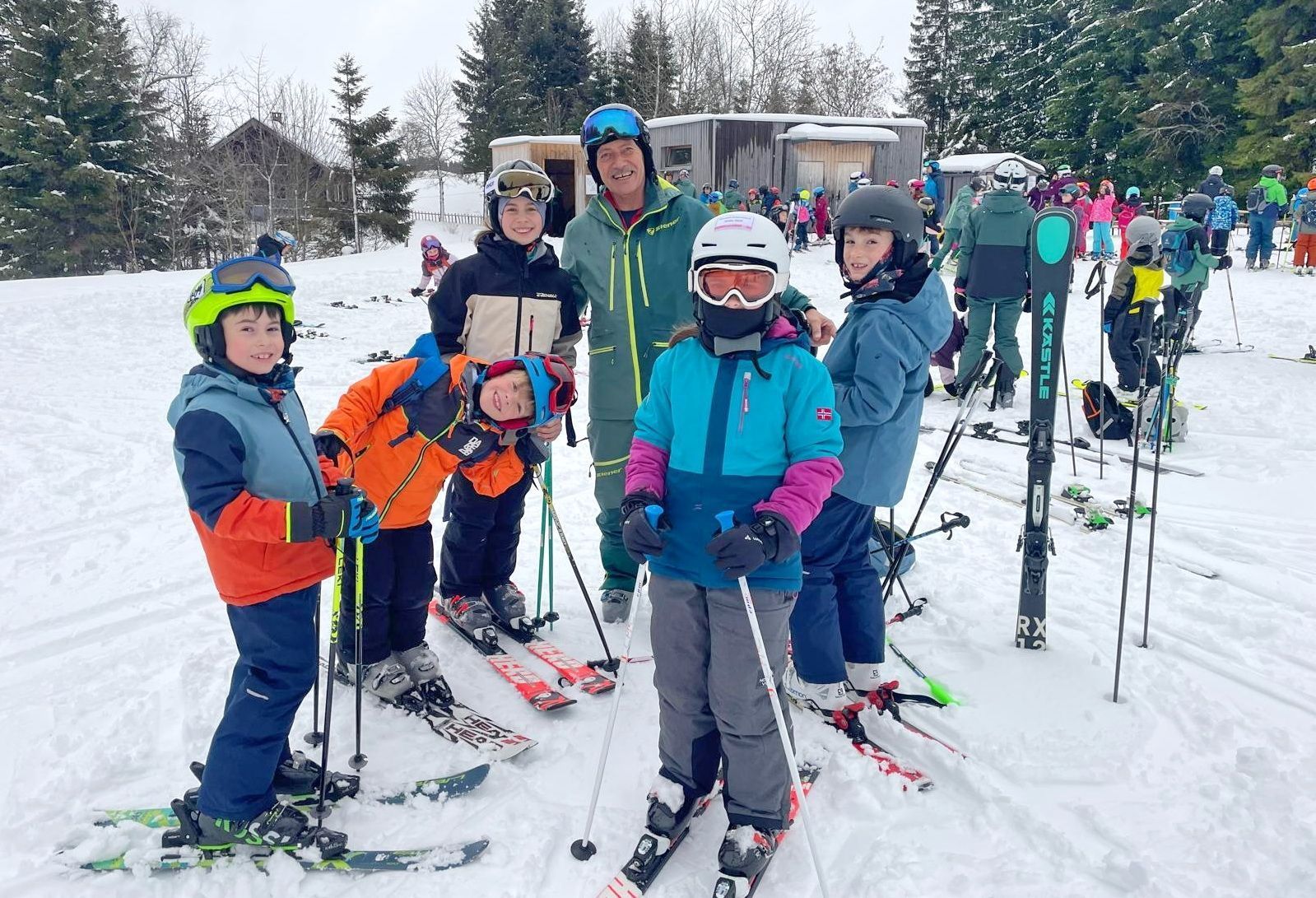 Auch widrige Bedingungen konnten die Freude am Skifahren nicht bremsen.