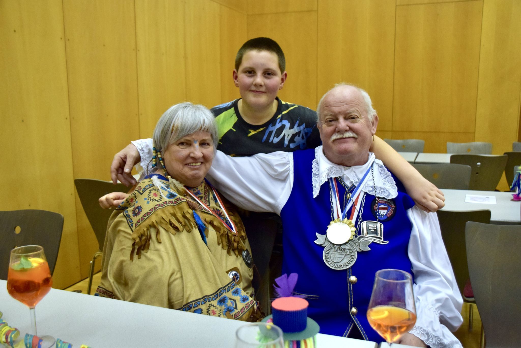 Adele und Franz Marte, in der Mitte Enkel Louis.