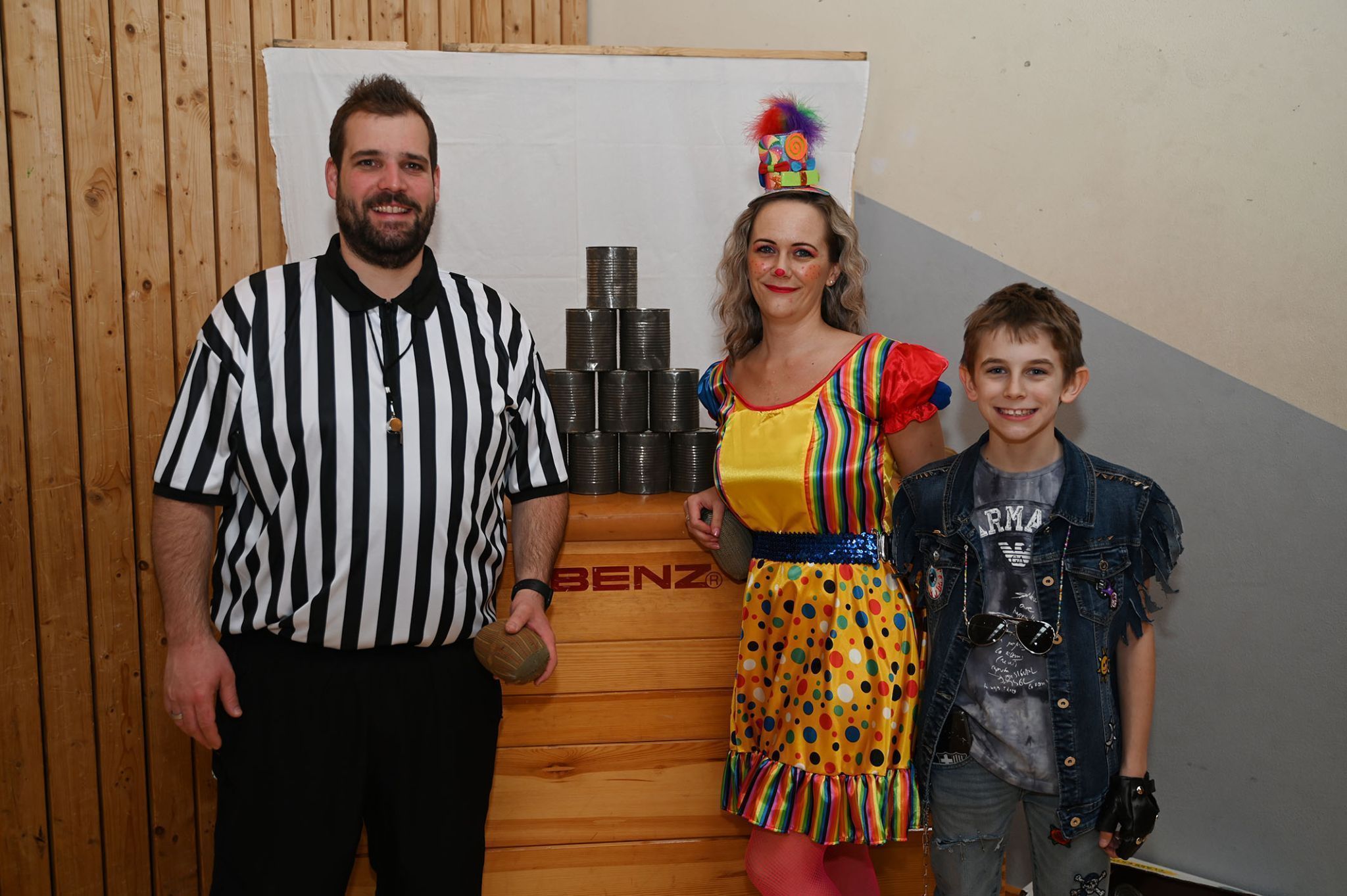 Bgm. Schlegel mit Präsidentin Cllaudia Vonach und Elias.