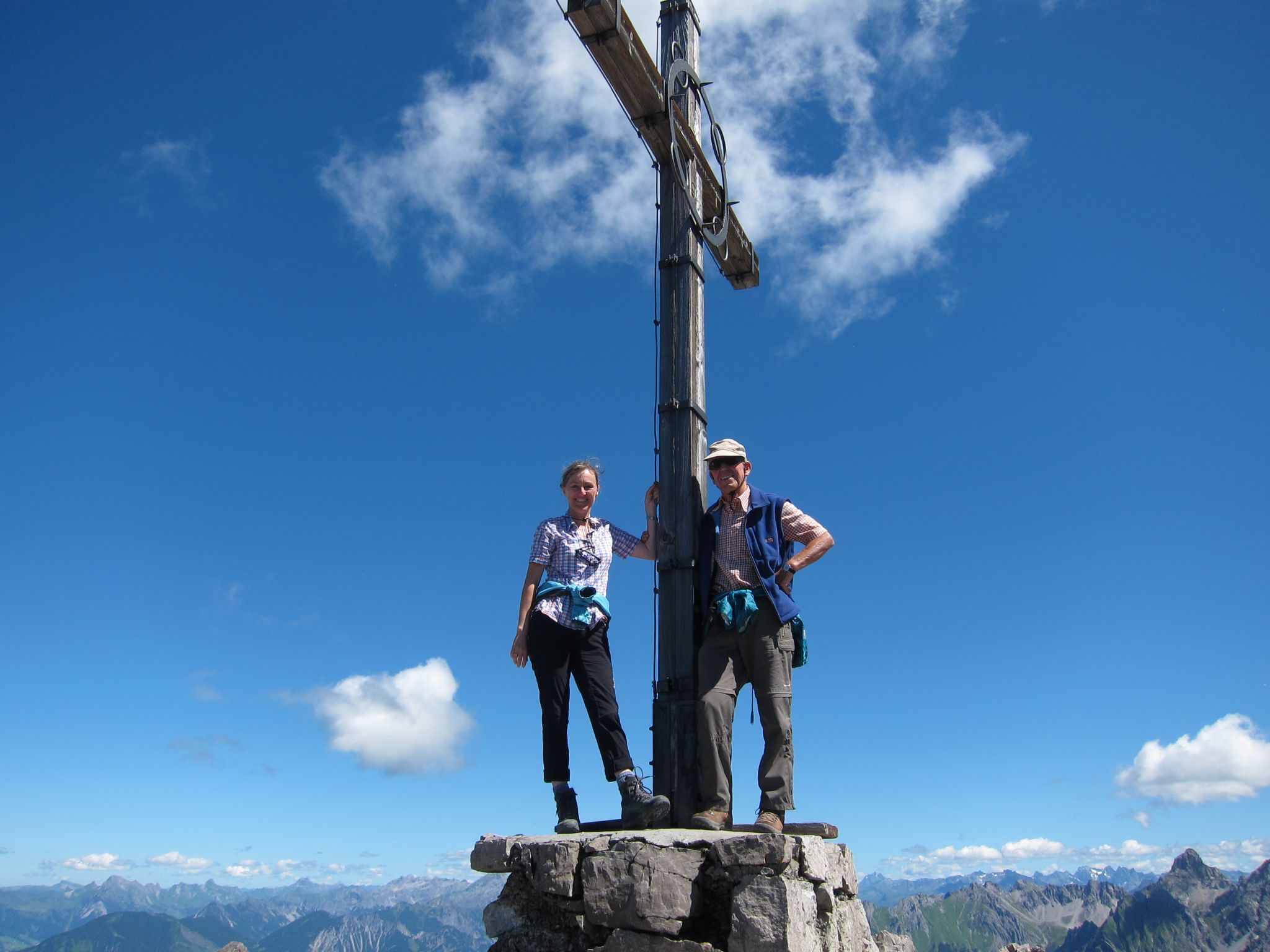Bergsteigen war eine Leidenschaft von Rudolf Klas. Hier mit seiner Tochter Christine am Fundlkopf im Jahr 2016. 