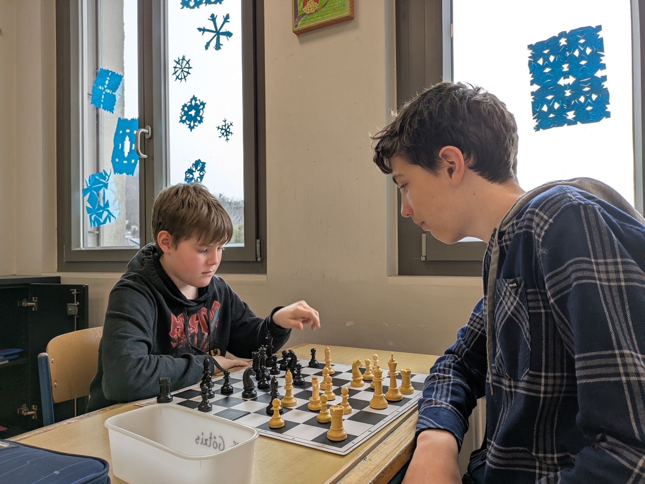 Laurin und Felix sind topmotiviert.