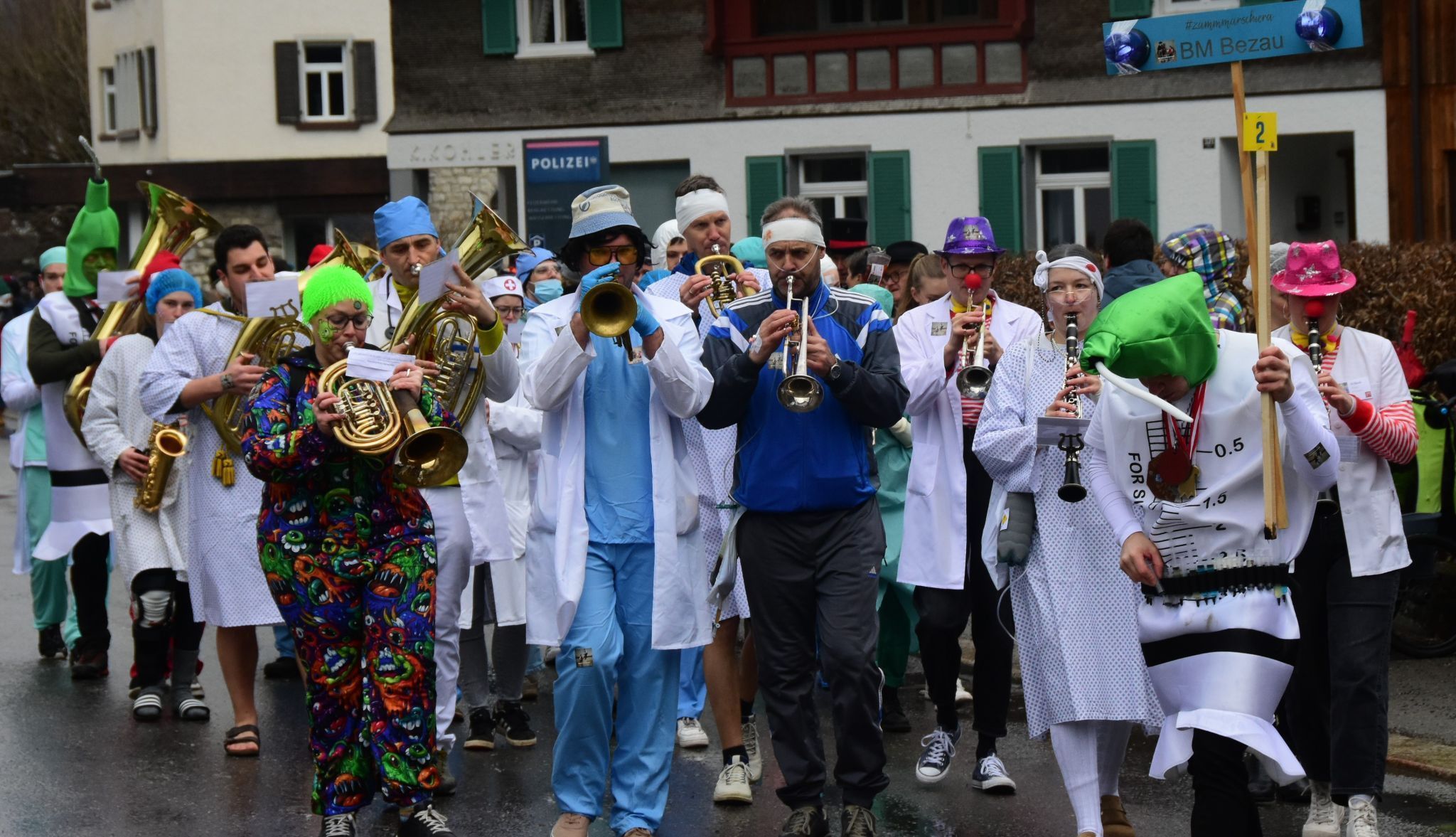 Bürgermusik Bezau bringt das Landeskrankenhaus ins eigenen Dorf