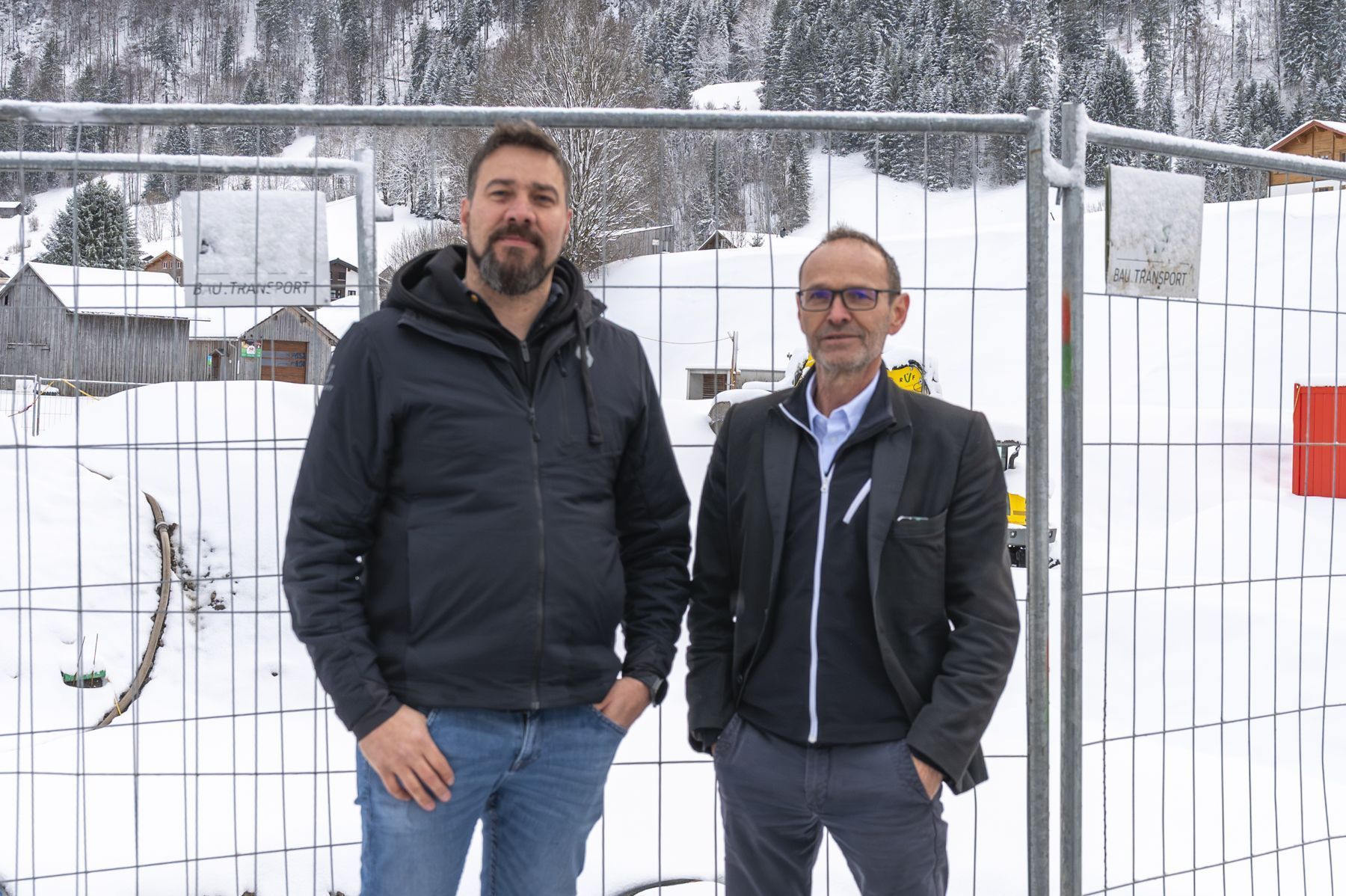 Projektleiter Andreas Wittwer und Architekt Albert Rüf