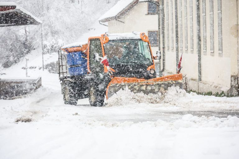 So hielt der Wintereinbruch die Dornbirner Straßenmeisterei auf Trab
