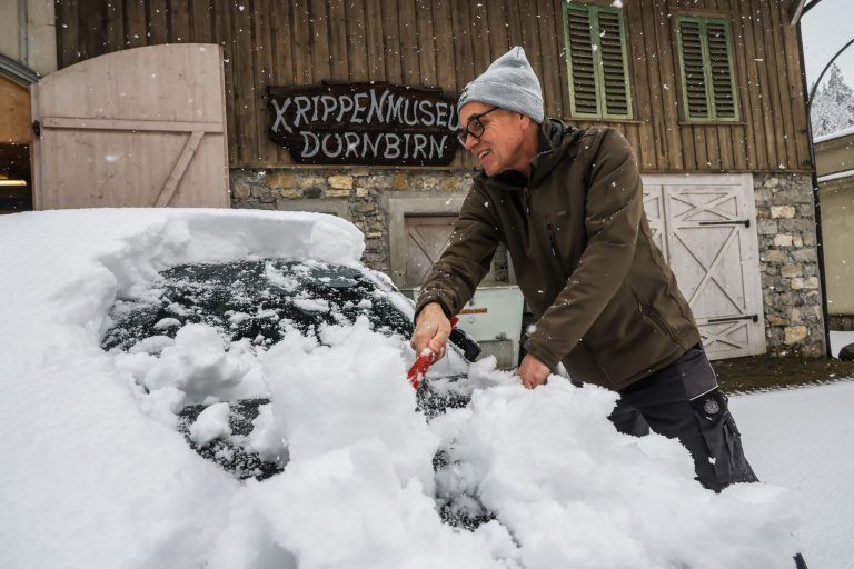 So hielt der Wintereinbruch die Dornbirner Straßenmeisterei auf Trab