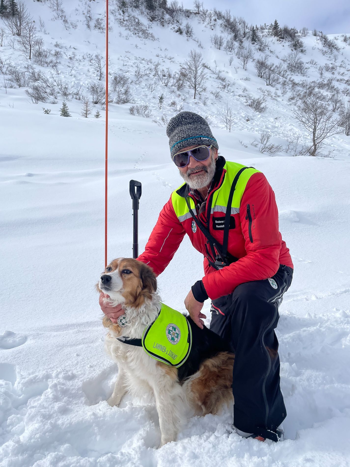 Für Alois Rinderer mit aktuellem Hund Wicki war es der 50. Lawinenkurs auf Faschina