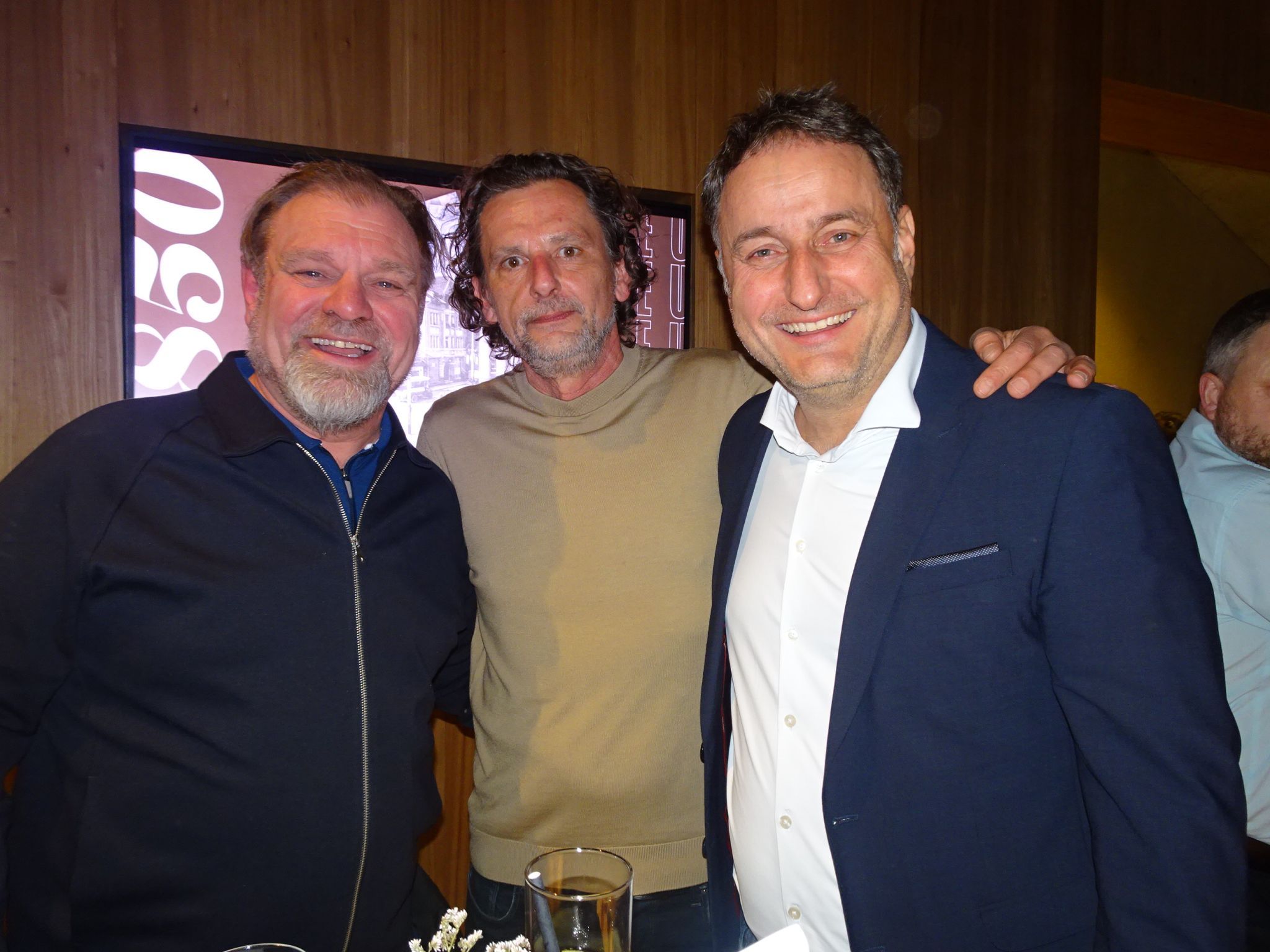 Stadtrat Valentin Sottopietra, Marty Rauch und Thomas Pachole genossen einen unterhaltsamen Abend. 