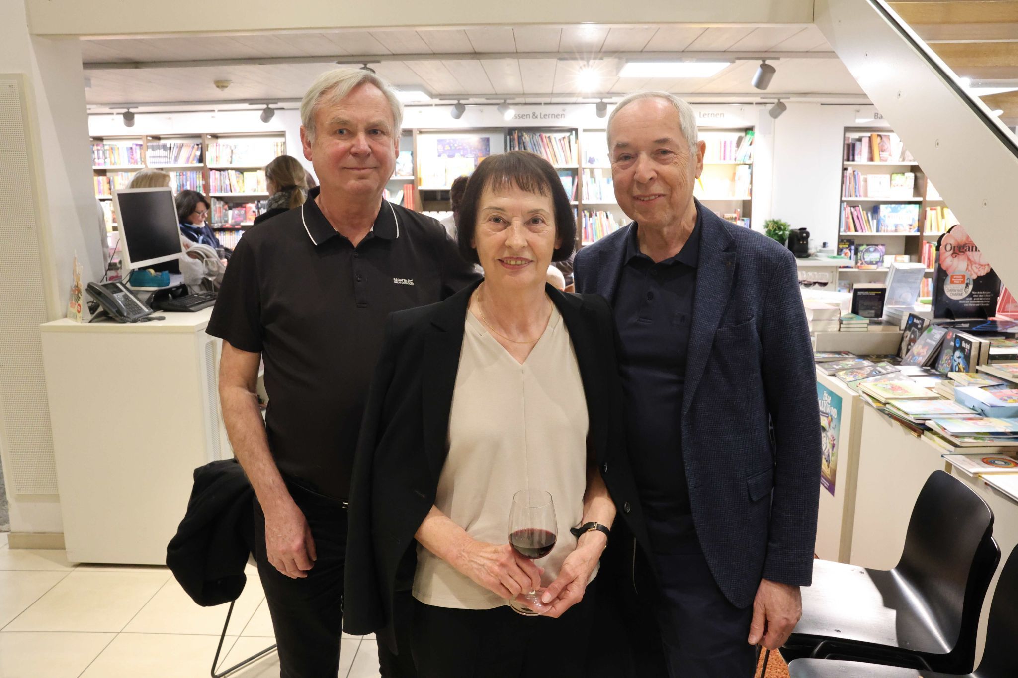 Heinz Bertolini, Ingrid und Hans Gasser.