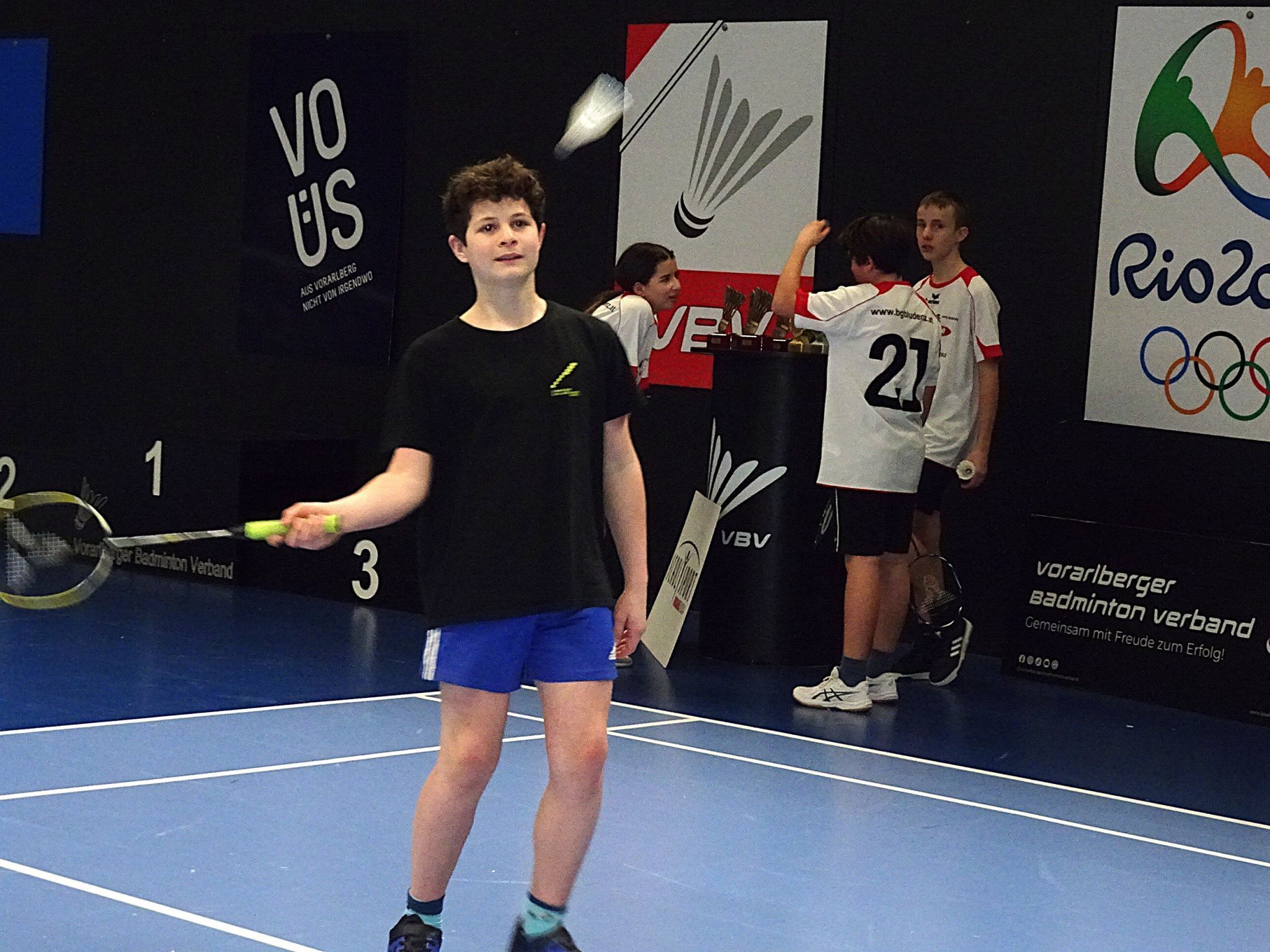 Beim Landesbewerb der Schulolympics zeigten die Jugendlichen ihr Können am Badmintonnetz.