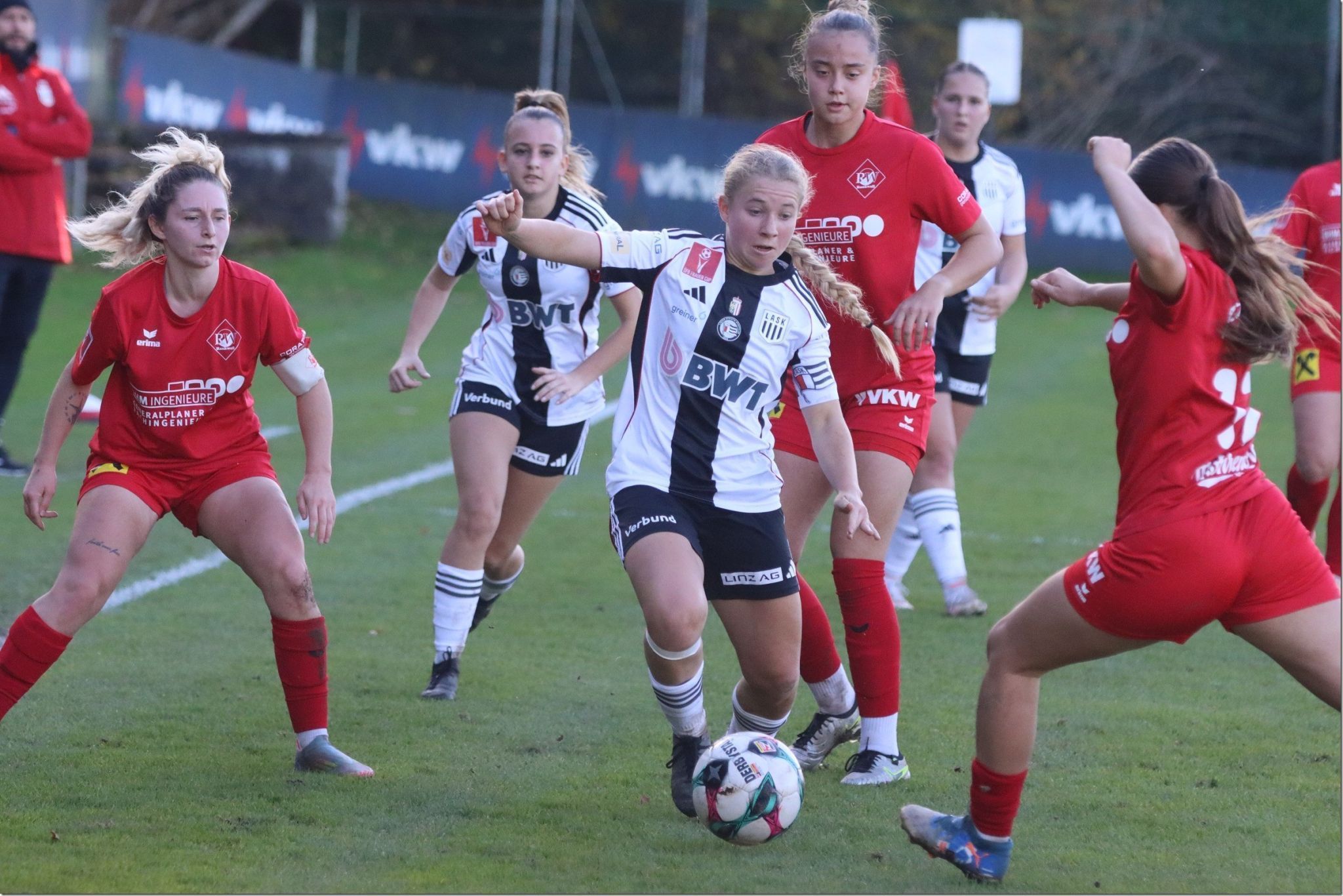 Meistens hatte Rapid Wien II den Ball.