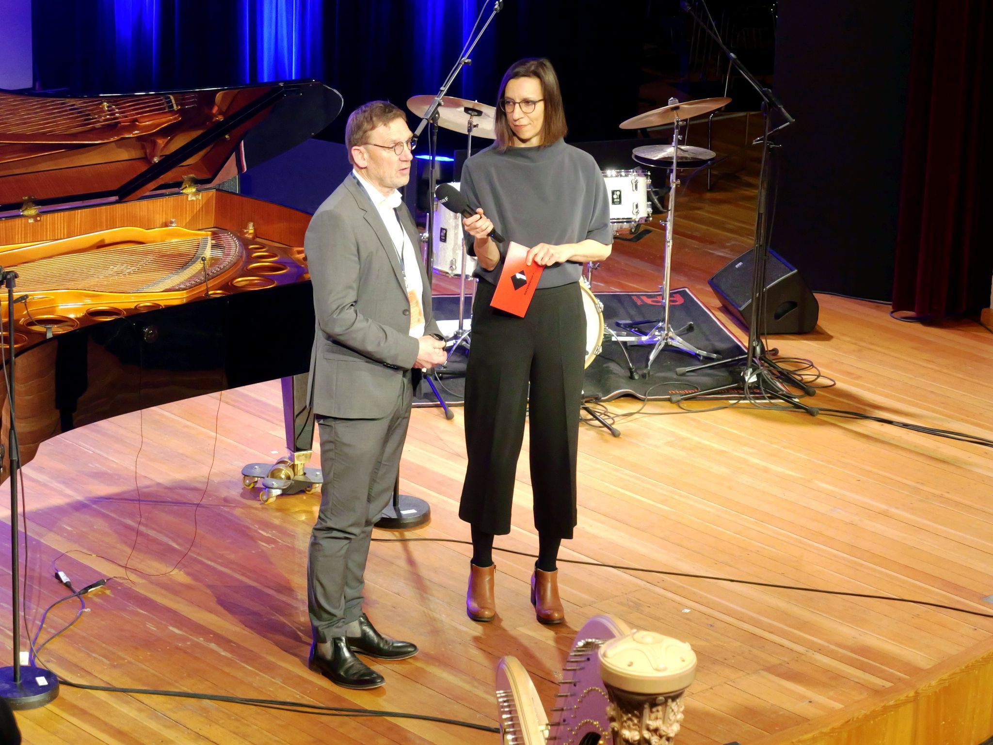 Stella Vorarlberg Direktor Jörg-Maria Ortwein begrüßte die Gäste der erstmals an der Privathochschule stattfindenden Veranstaltung.