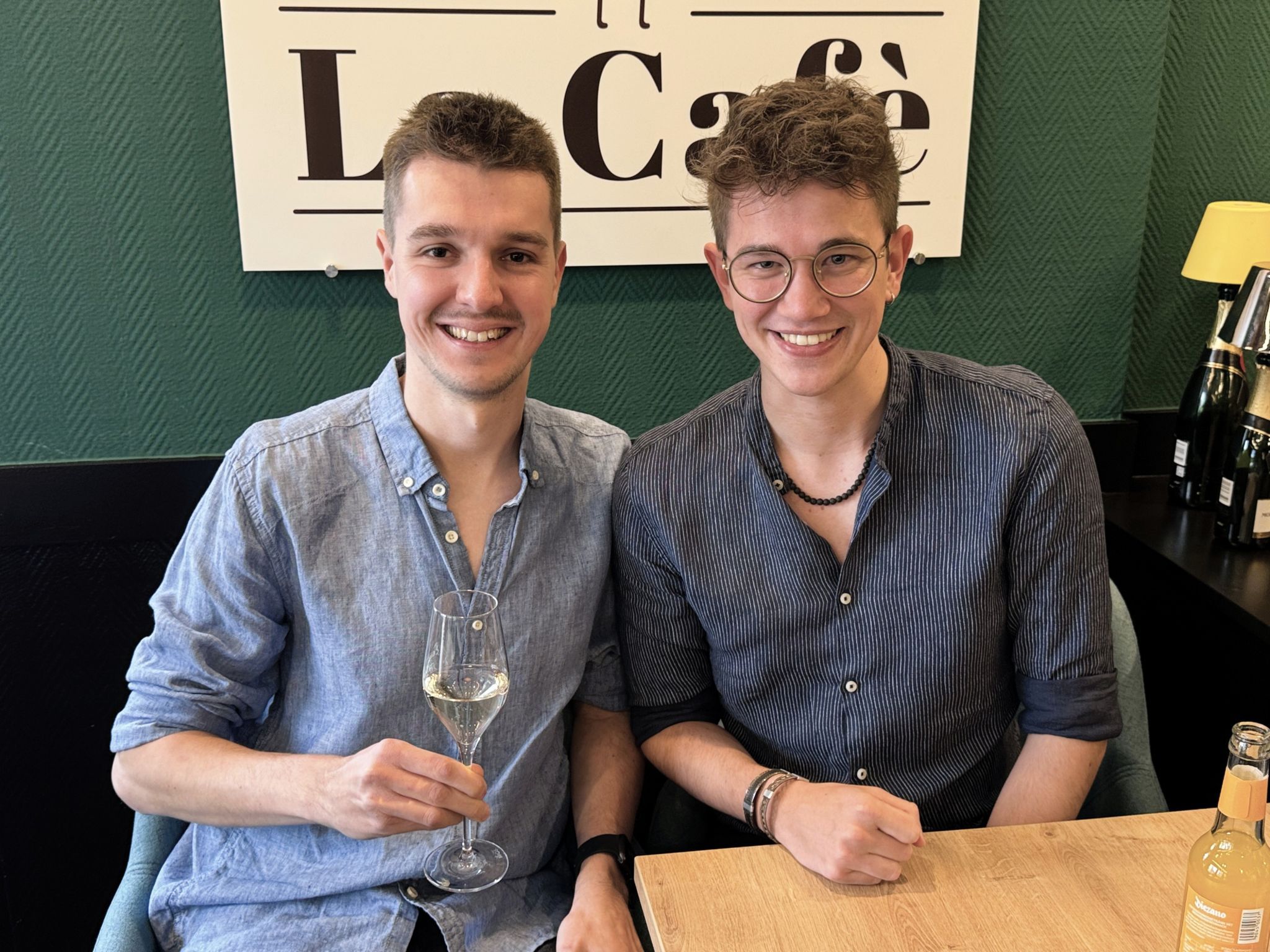 Freunde des Hauses: Dominic Luidold und Julian Danler.