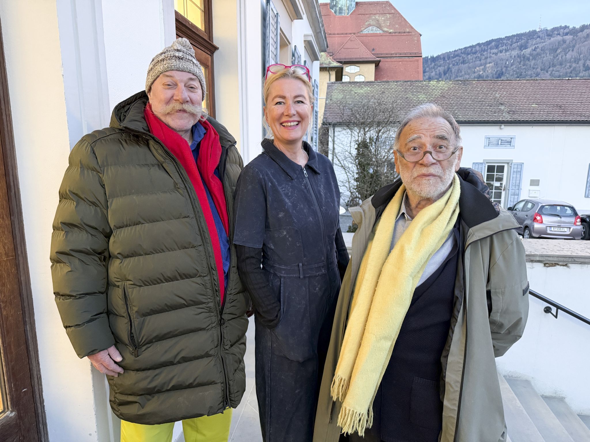 Willi Meusburger, Irma Gerstenmayer  und Helmut Swozilek unterhielten sich bestens