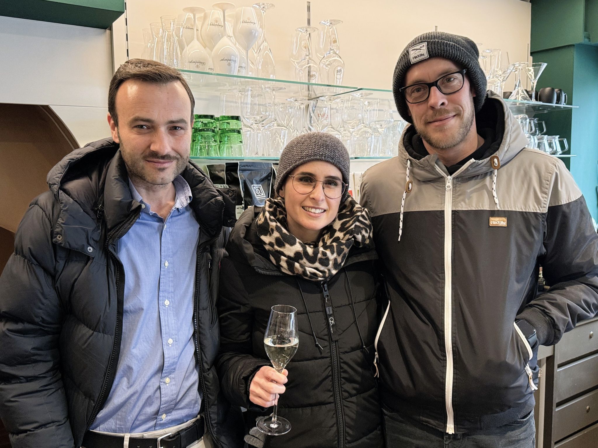 Matthias Hagen mit Ramona Fleisch und Jörg Wendelmuth.
