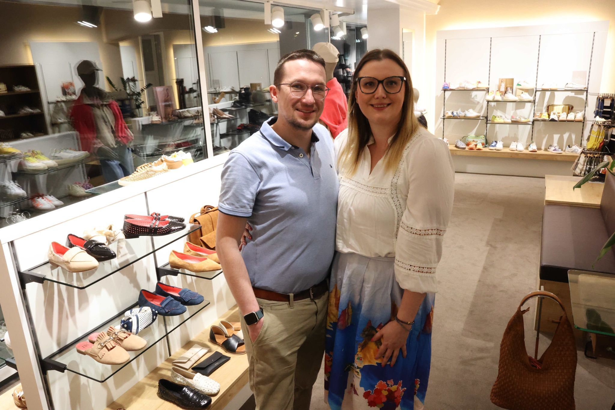 Pascal Berger und Make up Artist Janine Massing.