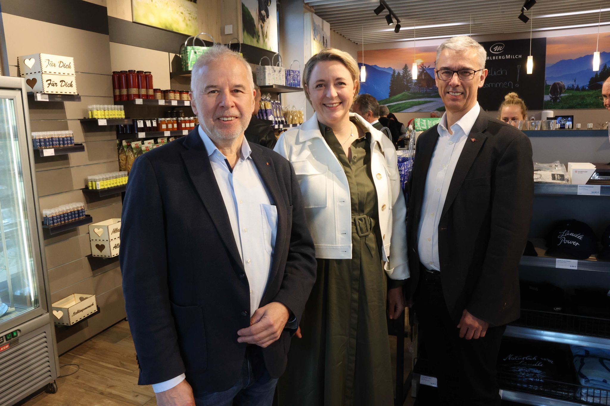 Bgm. Thomas Lampert, Vizebgm. Andrea Kerbsleder und AK-Dir. Andreas Lampert.