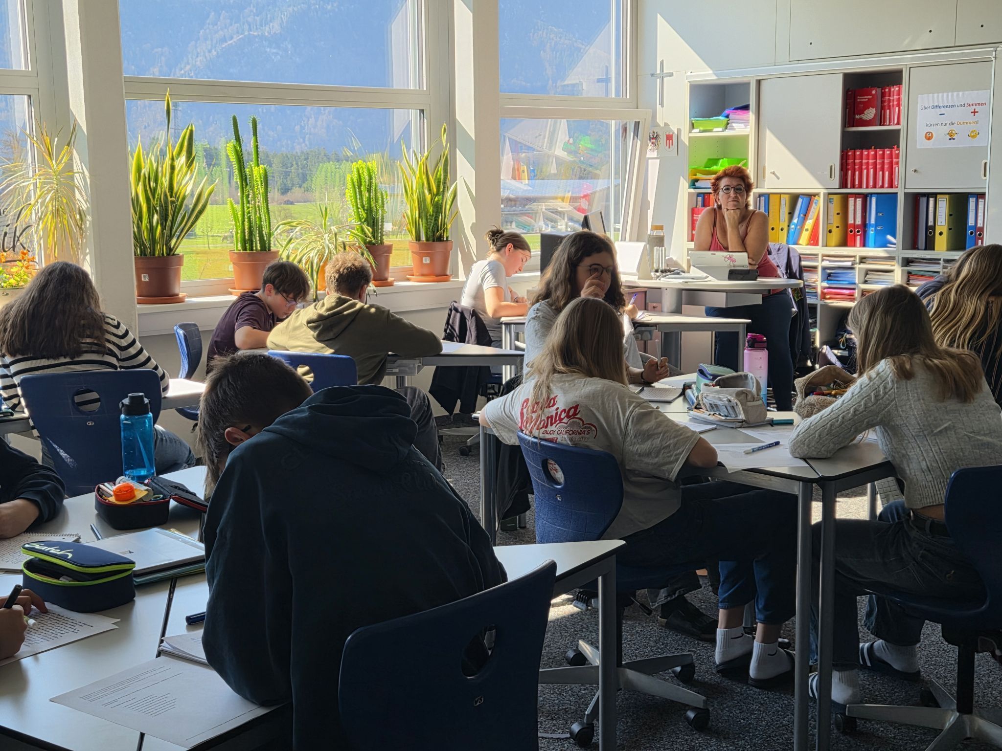 Demokratie-Schreibwerkstatt in der Musikmittelschule Thüringen.