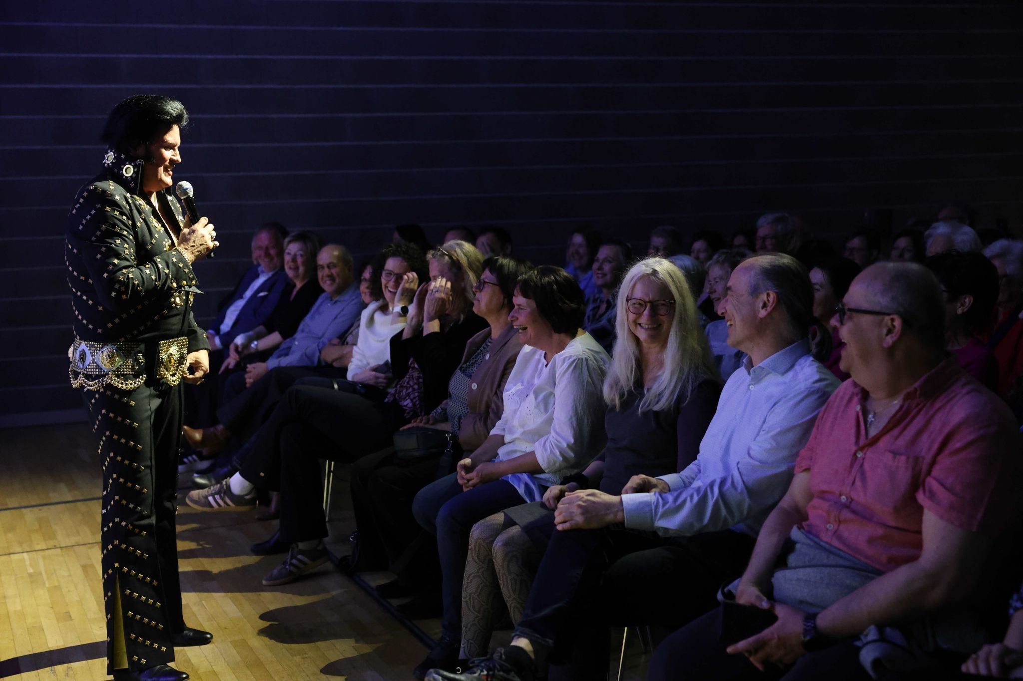 Beim Kontakt mit dem Publikum kam Extra-Stimmung auf.