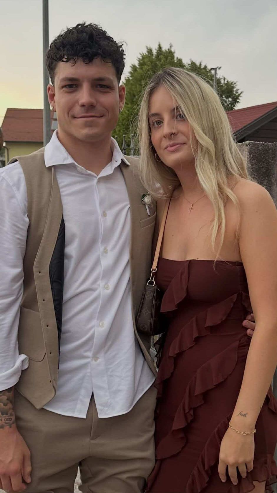 Lauterach Kicker Valentin Matkovic mit Freundin Chiara. PRIVAT