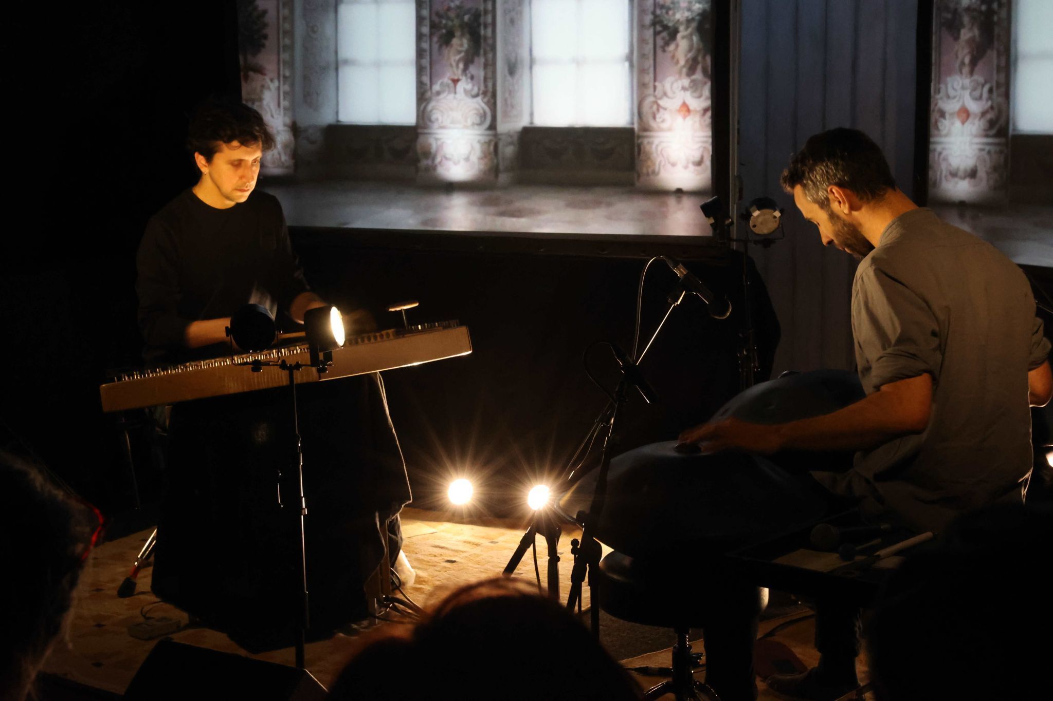 Die beiden Spitzenmusiker in Aktion.