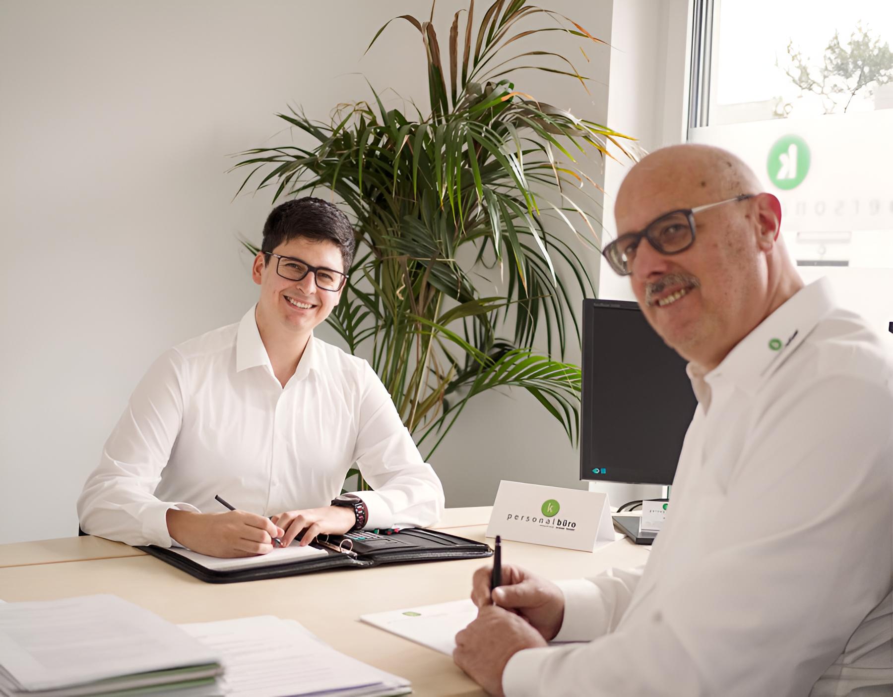  Geschäftsführer Markus Kritzer (l.) und Firmengründer Manfred Kritzer. 