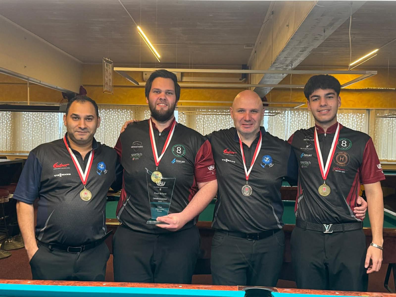 Die Medaillengewinner in der Allgemeinen Klasse.