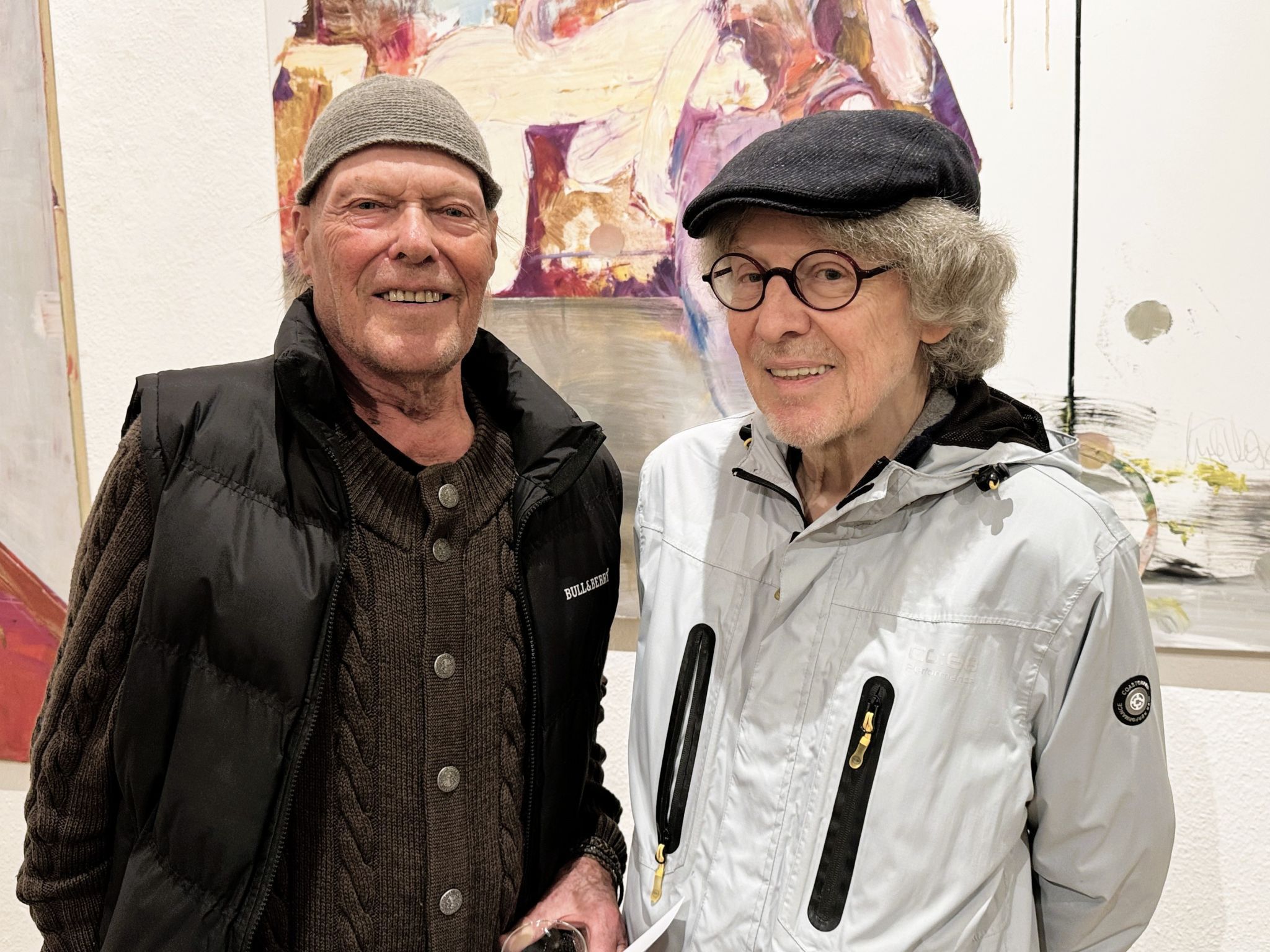 Im Gespräch: Die beiden Kunstschaffenden Gernot Riedmann und Benny Gleeson.