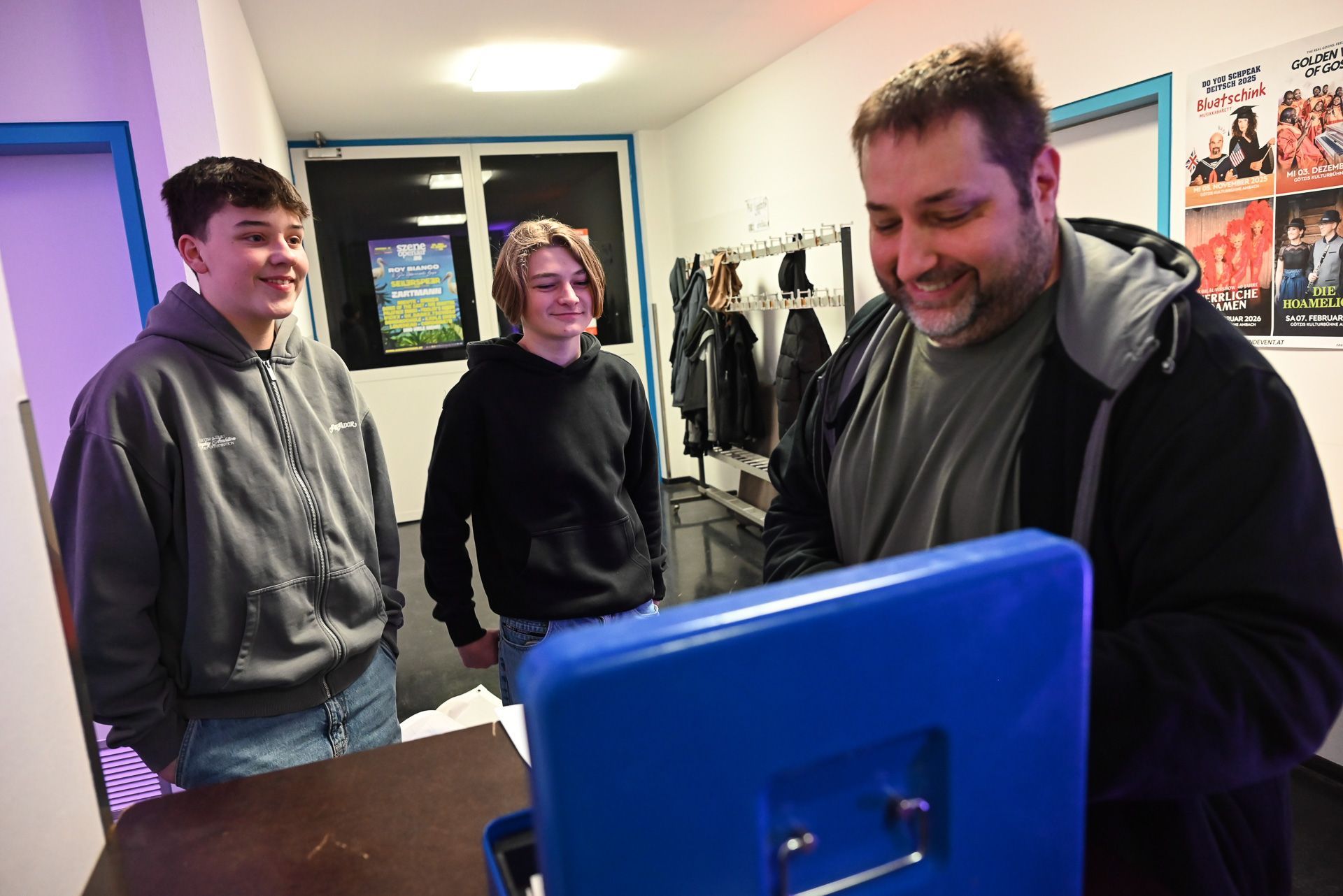 Patrick Stöby wünschte den Jugendlichen einen erfolgreichen Abend. 