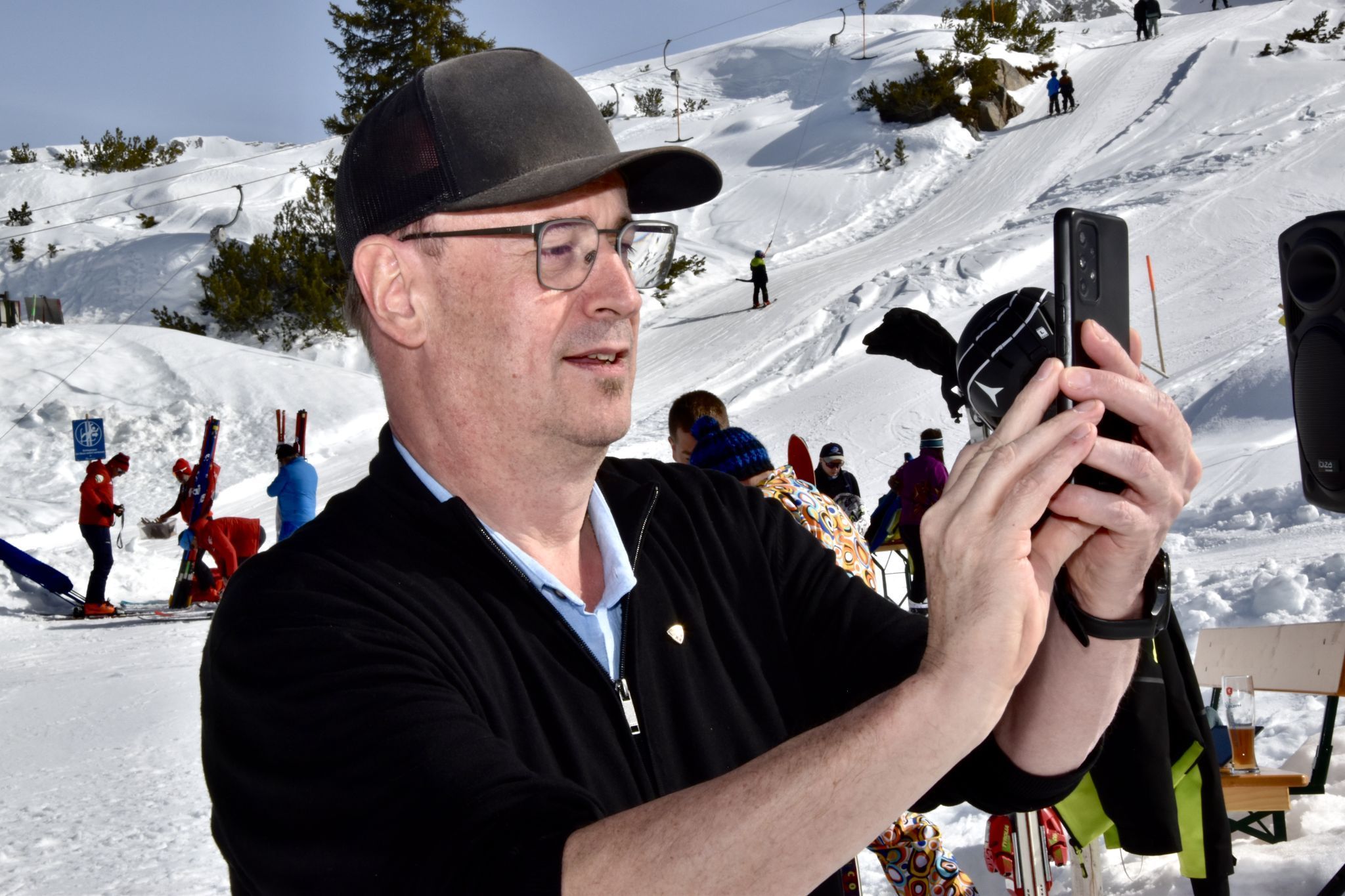 Dietmar Tschohl, dem Geschäftsführer der Sonnenkopfbahn, boten sich anlässlich des Jubiläums viele tolle Fotomotive.