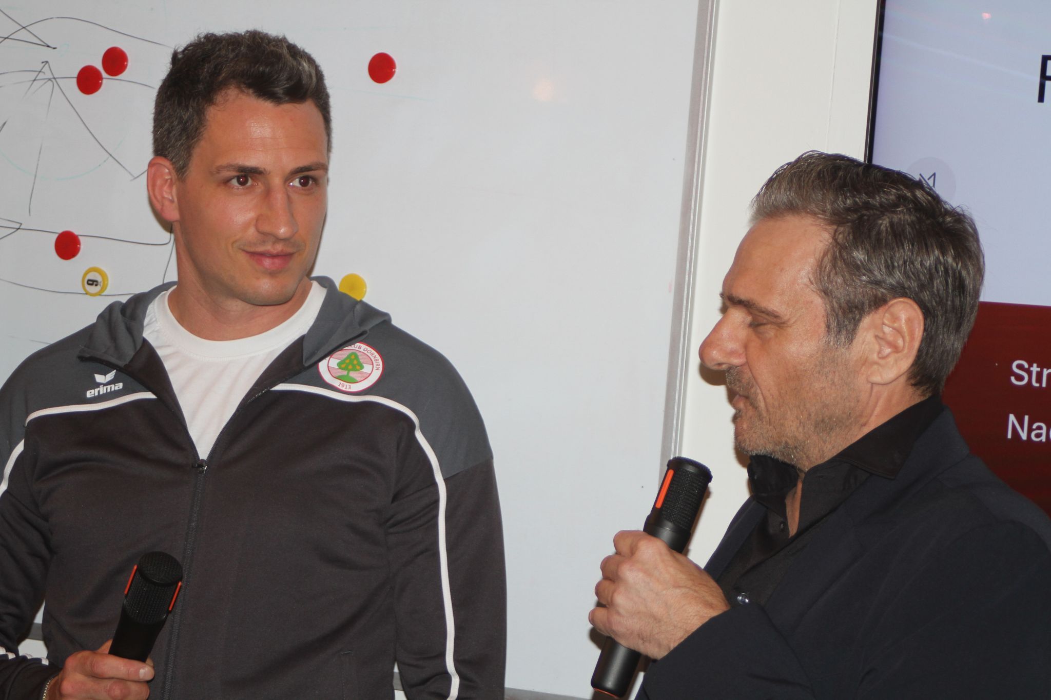 Georg Margreitter (l.) ist Cotrainer beim FC Dornbirn.