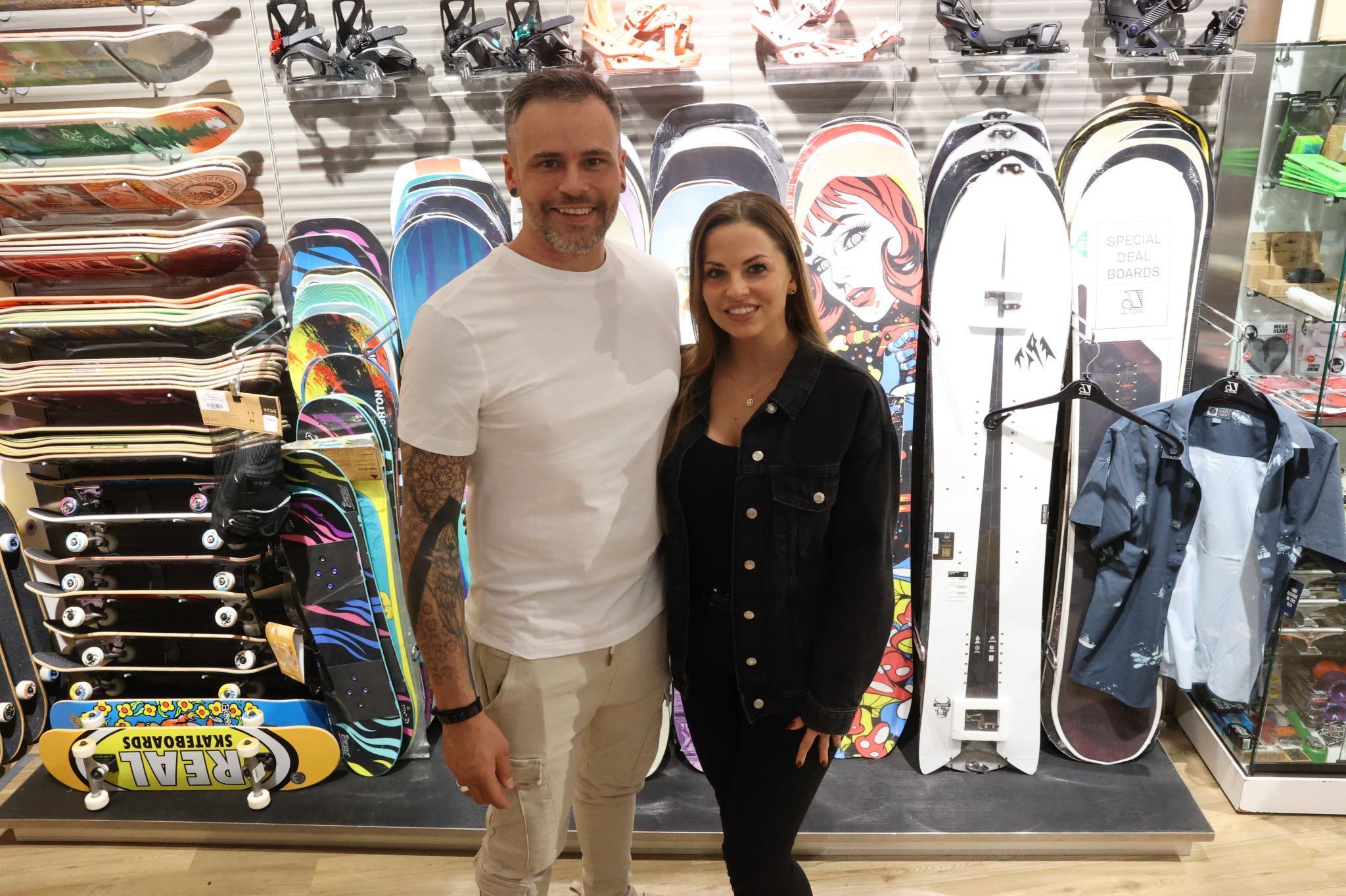 Model Christian Bell und Laura Greg.