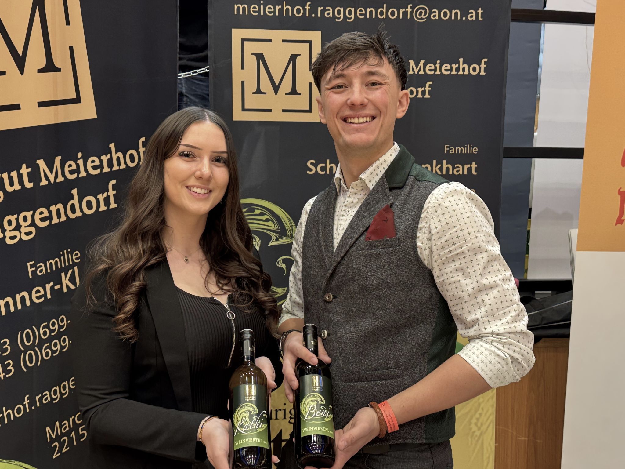 Simone Ender und Benjamin Schönner vom Heurigenlokal Storch.