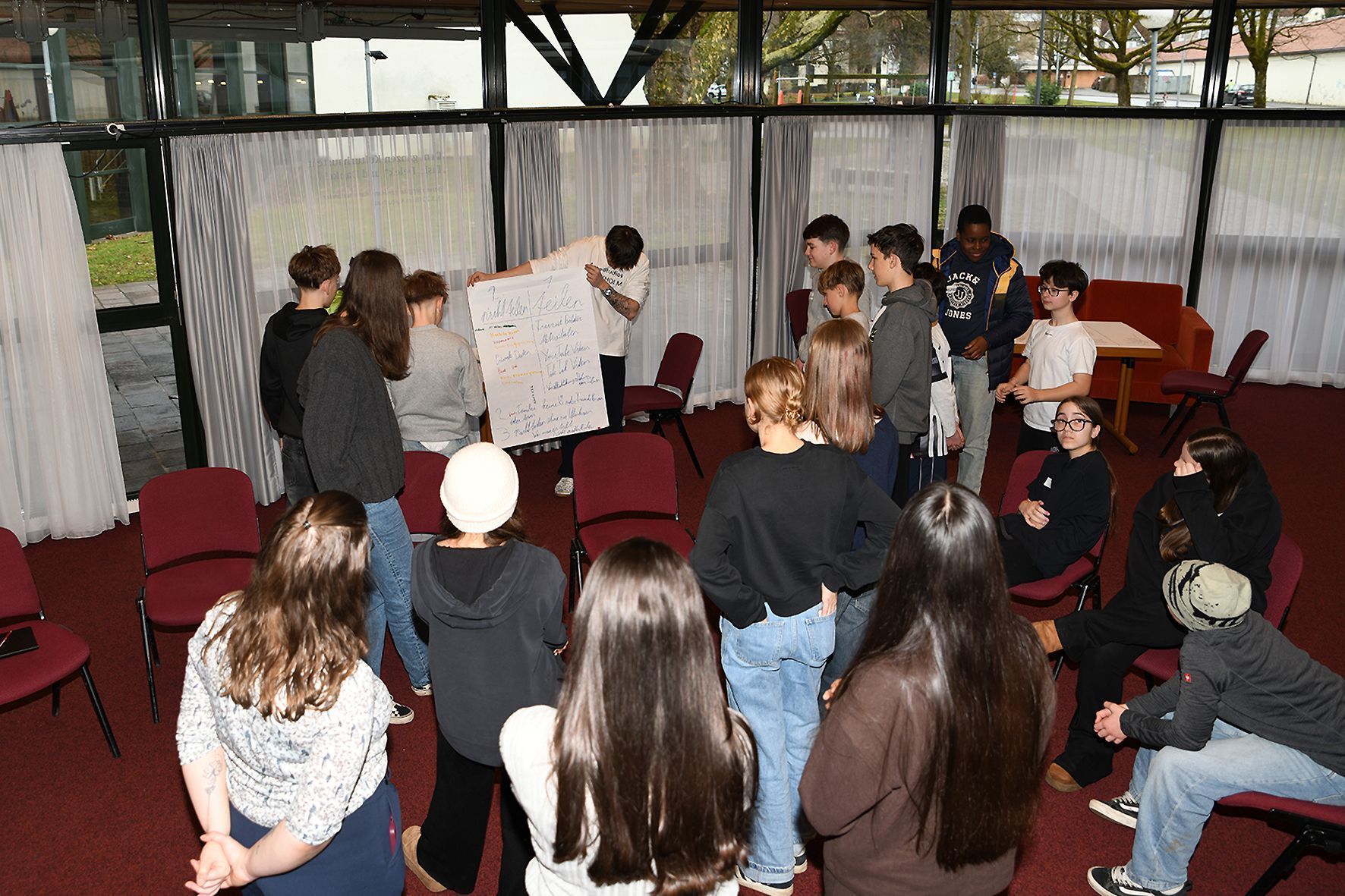 Jugendliche diskutierten ihre Vorstellungen von Mitbestimmung.