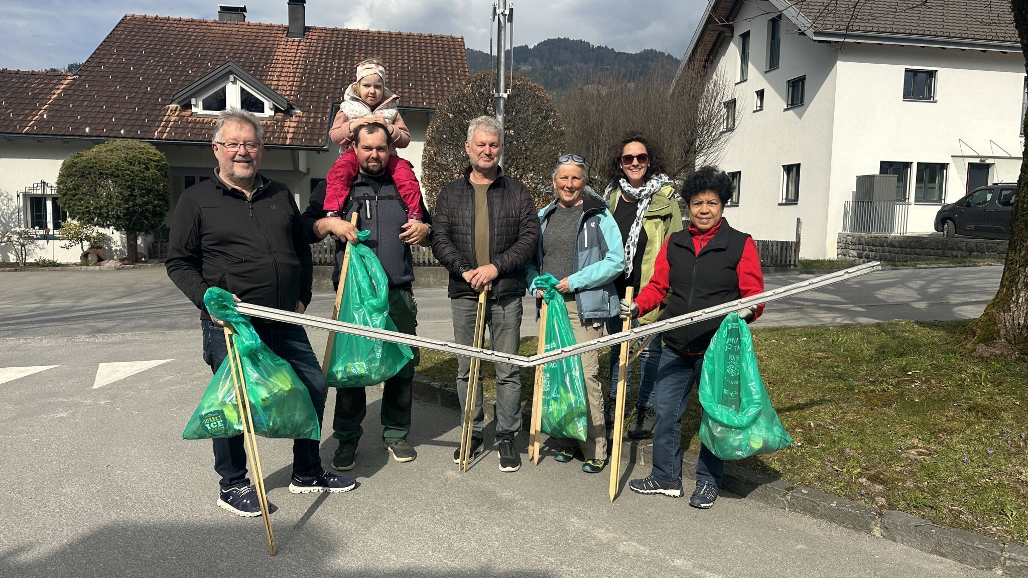 Nach getaner Arbeit ging es zurück zum Bauhof.