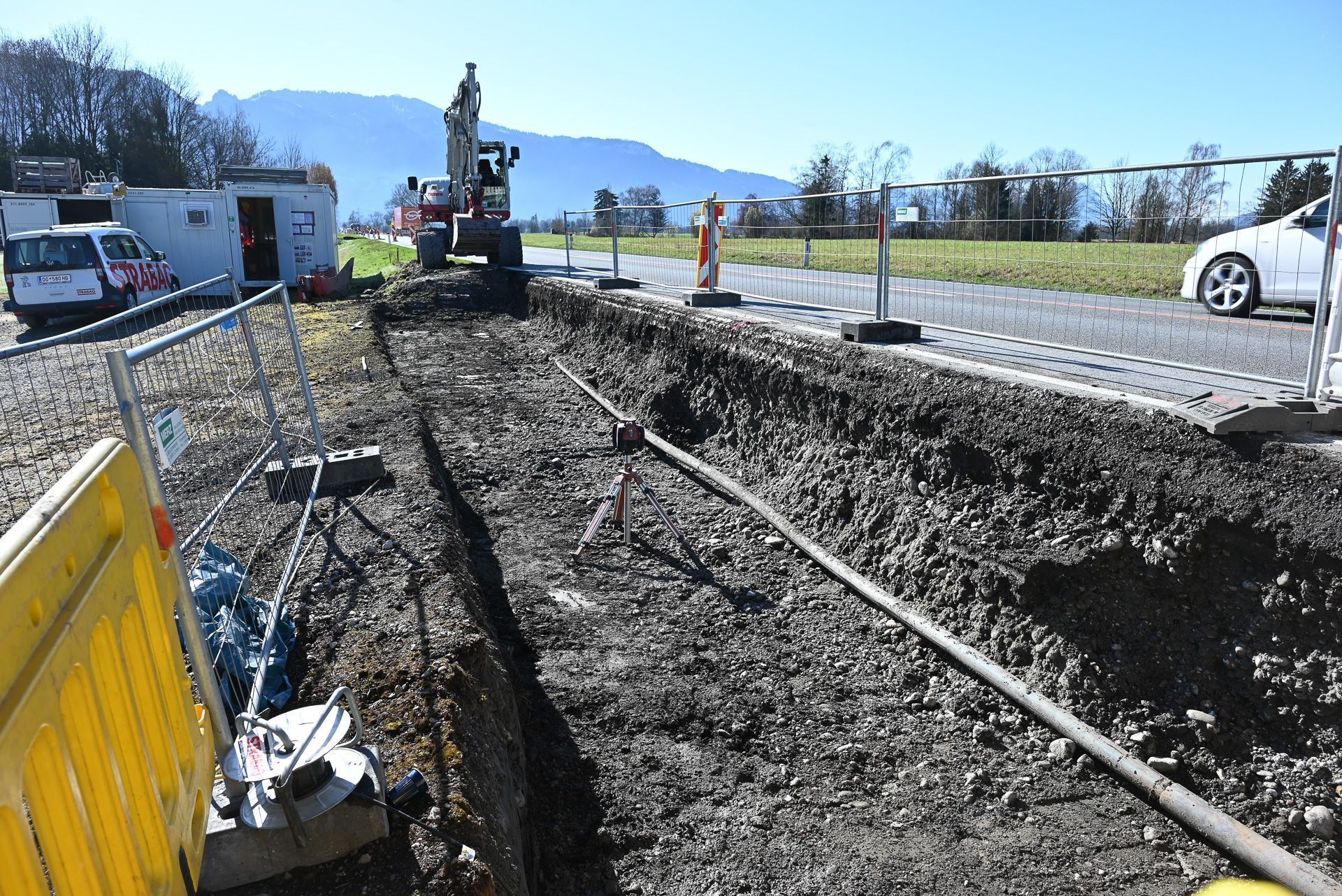 95 Prozent der Leitung wird unterirdisch verbaut und stellt sicher, dass Lustenau jederzeit ausreichend Wasser zur Verfügung hat.