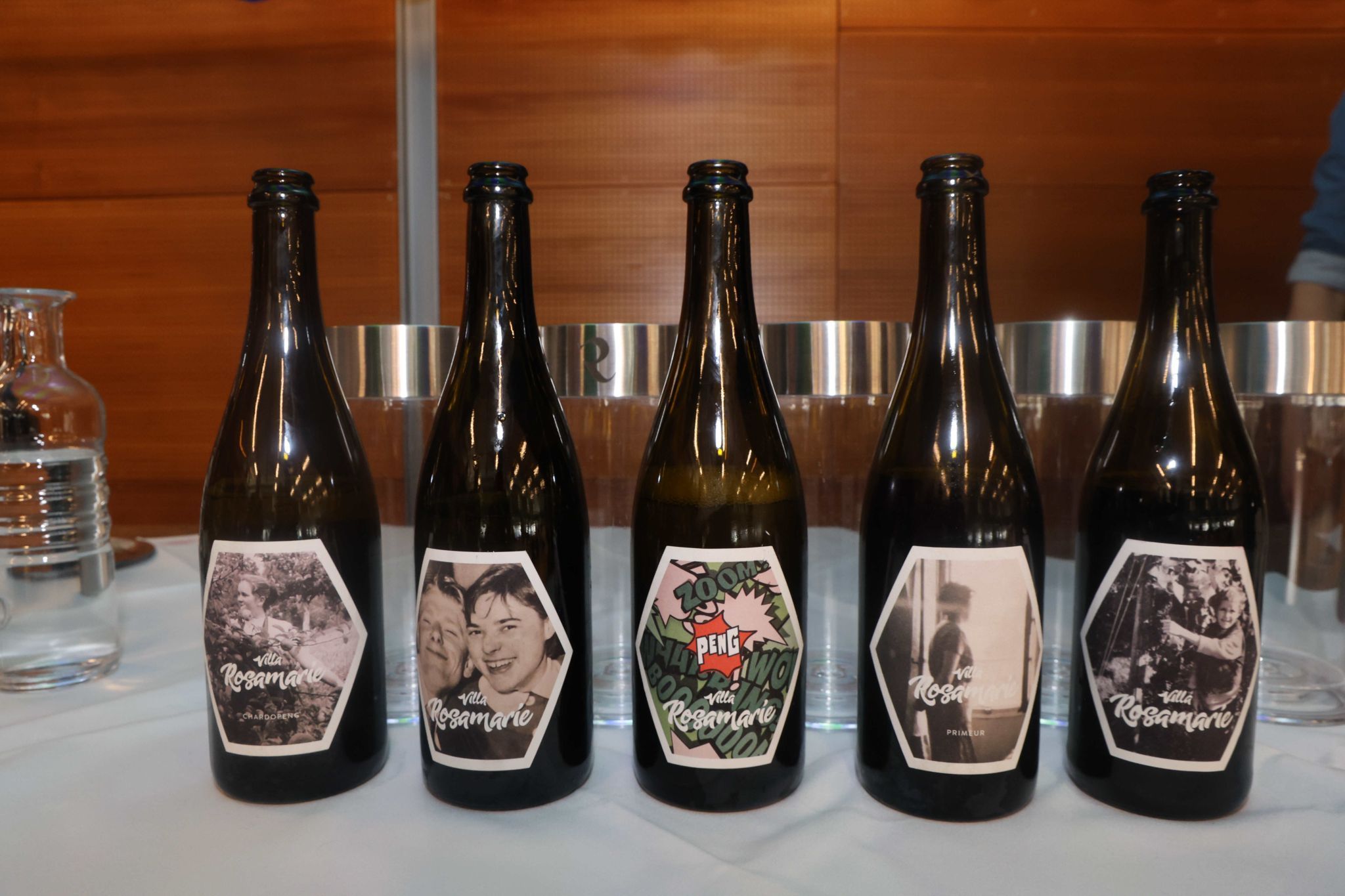 Originelle Etiketten der 