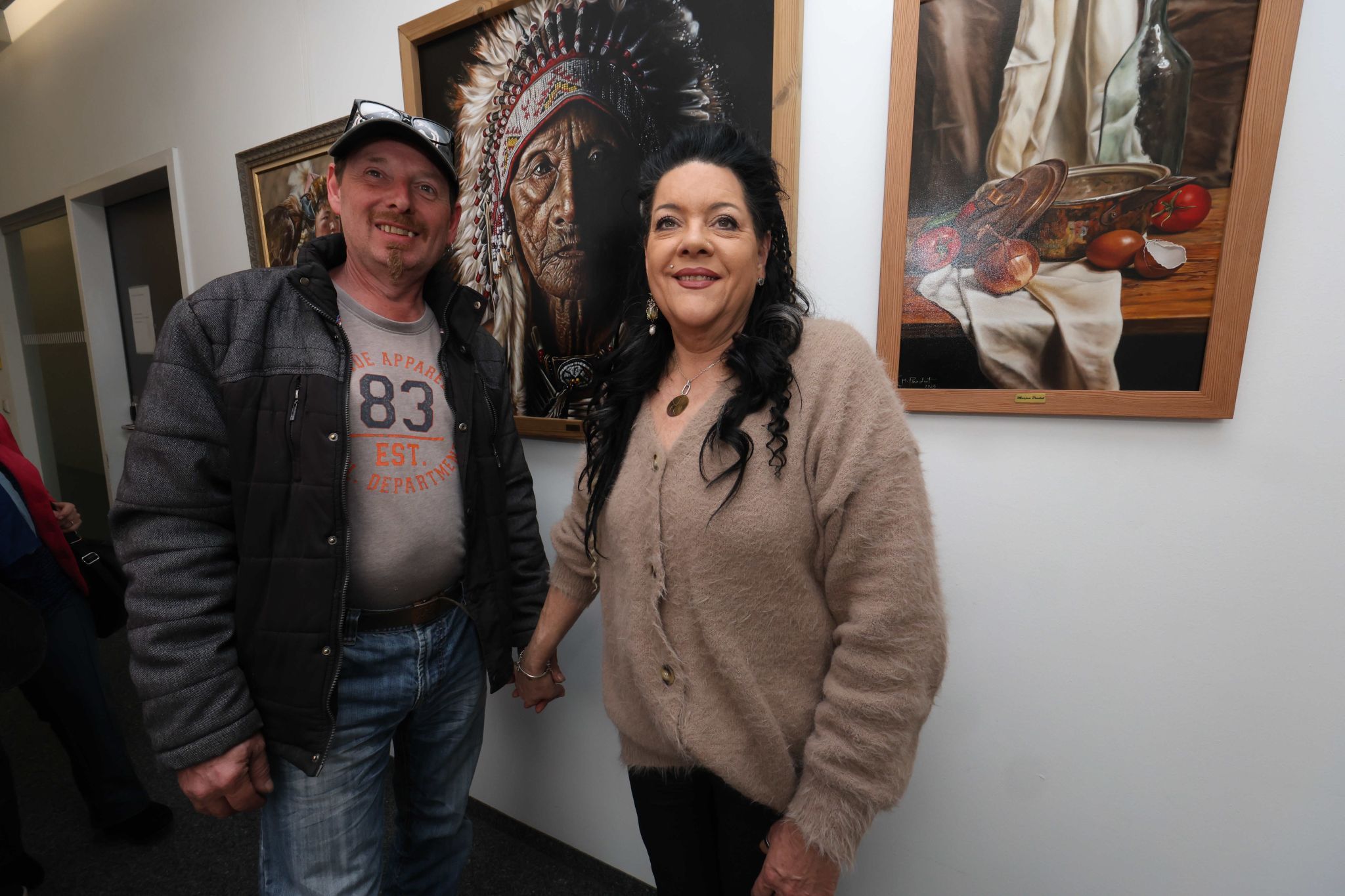Metallkünstler Bernd Hämmerle und Muse Silvia Gutmann.