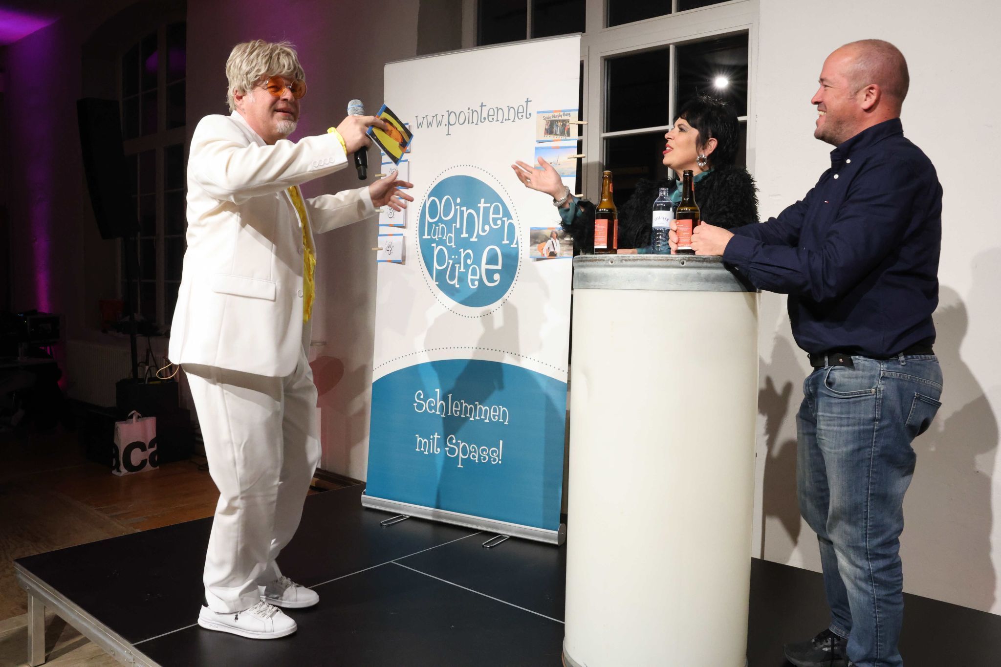 Reinhold Köberle, Ruth Gollob und Lukas in Aktion.