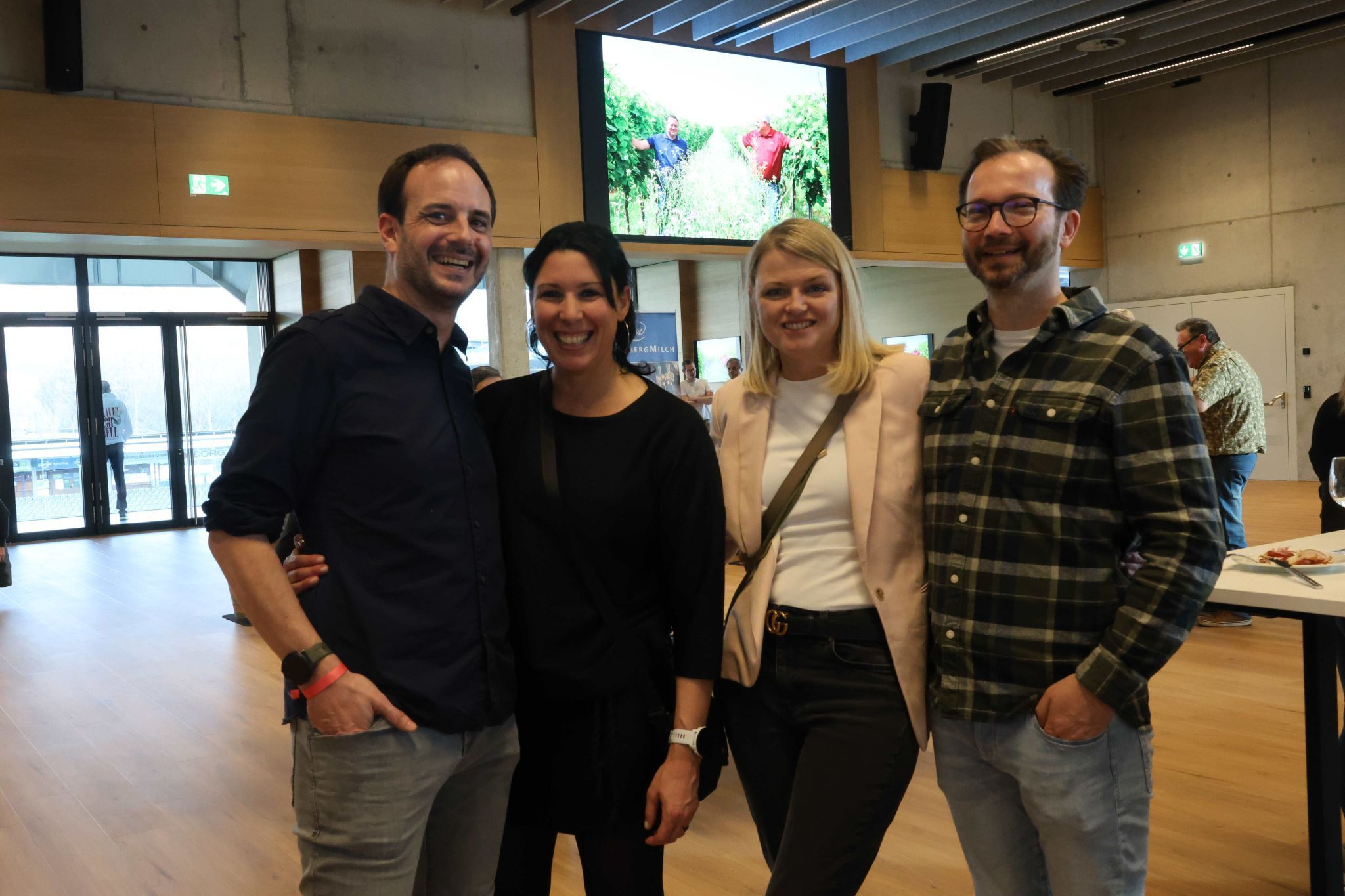 Michael David, Julia Zrinyi, Katharina und Stefan Egle.