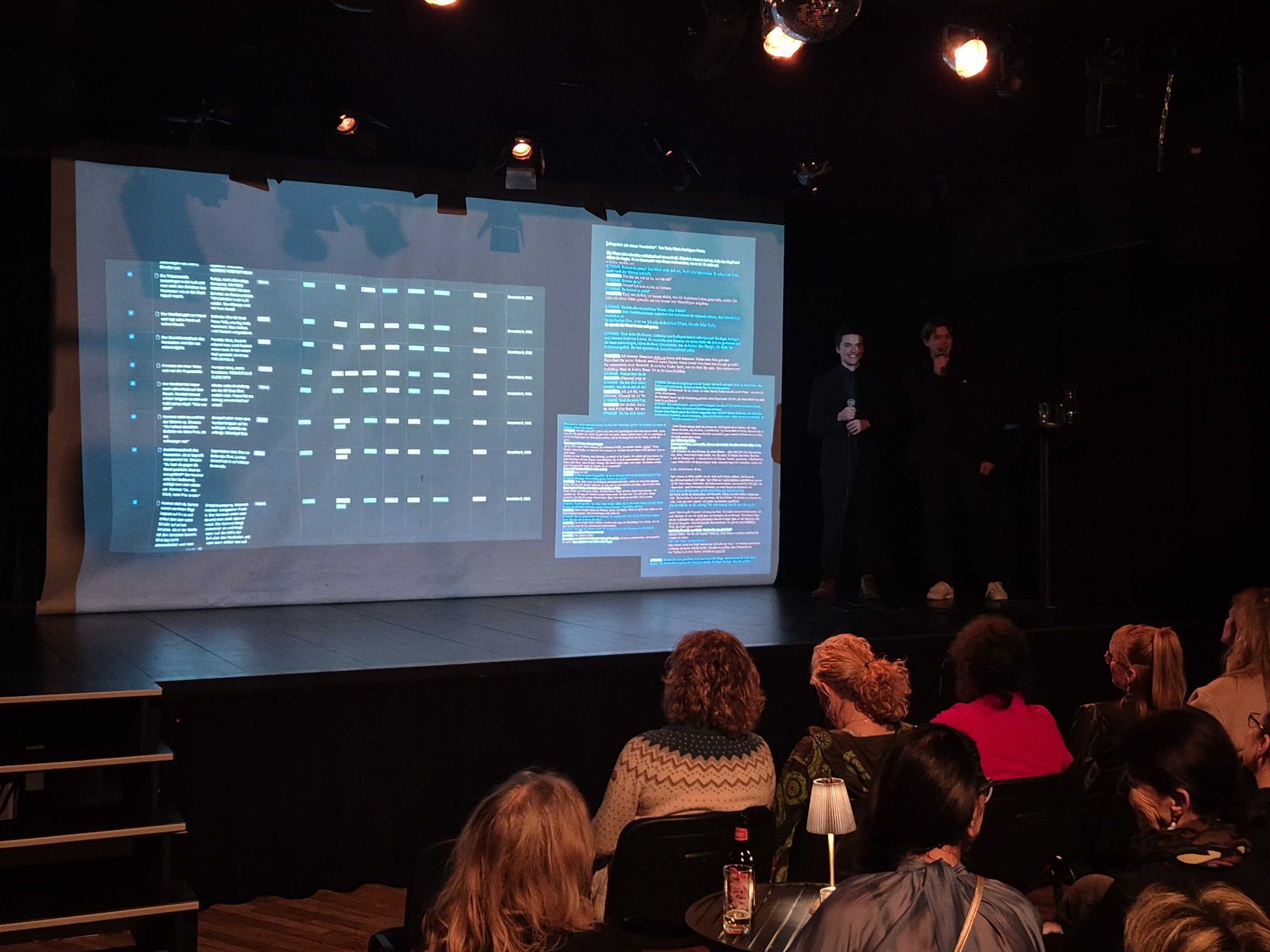 Die Umsetzung des Drehbuchs veranschaulichten Balthasar Zangerle und Elias Dünser