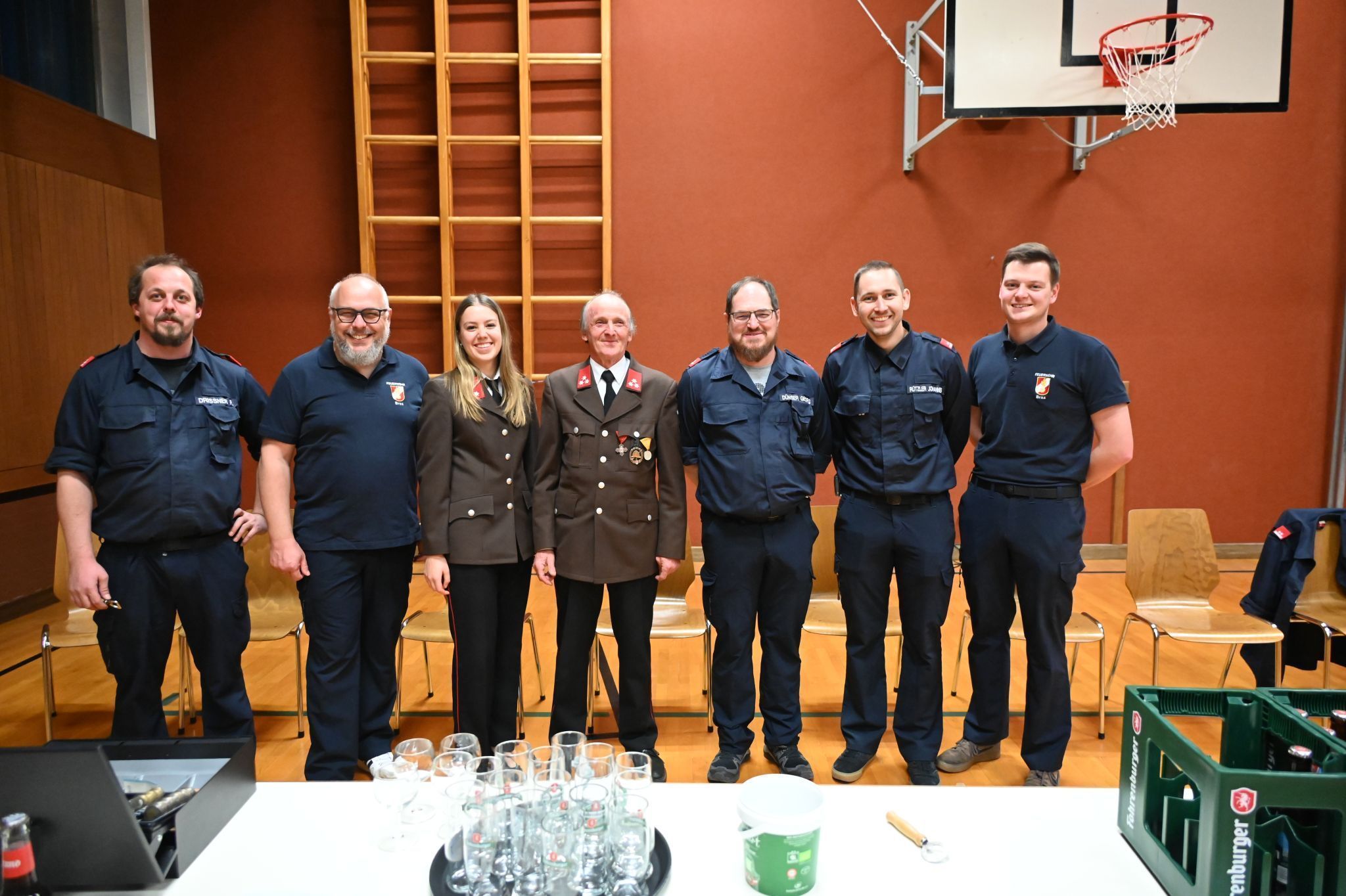 Brazer Feuerwehrler sorgten für Essen und Getränke.