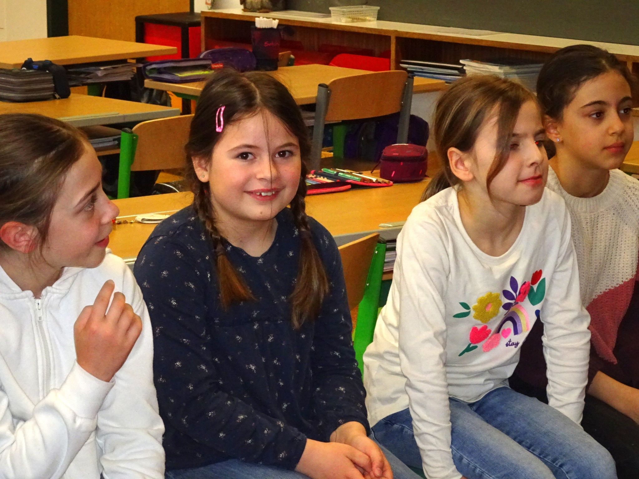 Die Kinder waren mit großem Interesse beim Tag der Sprachen dabei. 