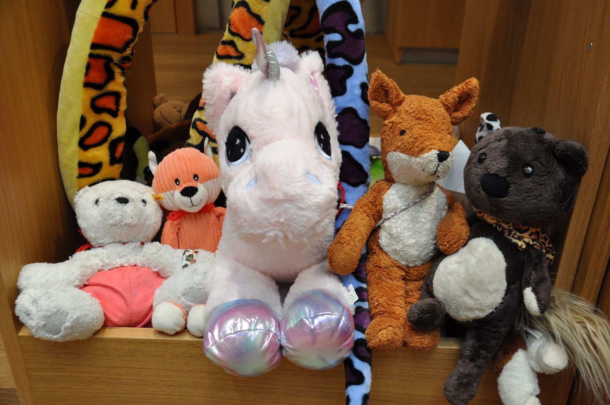 Bis zum Abend kamen an die 40 Kuscheltiere zusammen.