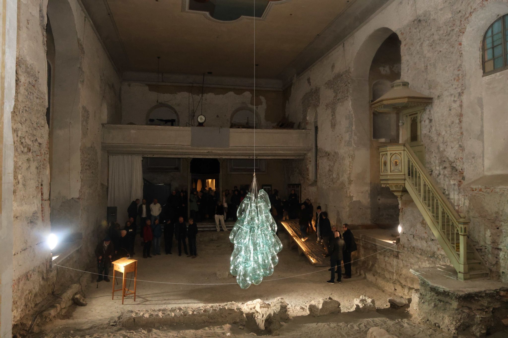 Blick in Richtung Ausgang.