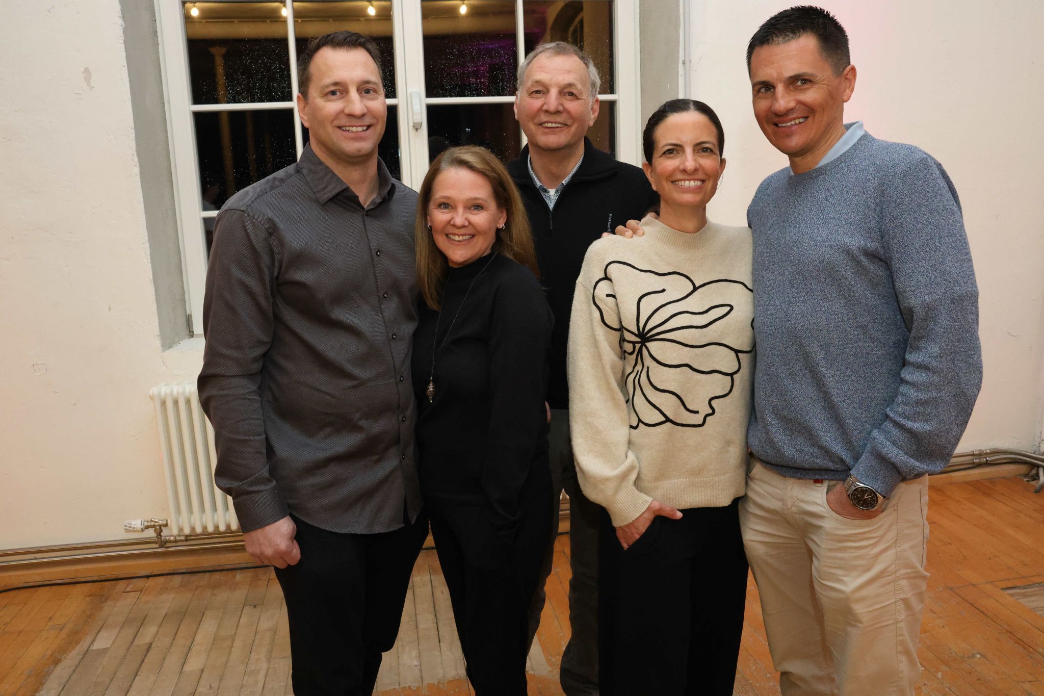 Christoph, Silke und Reinhard Peintner mit Ursula und Christoph Stoß. 