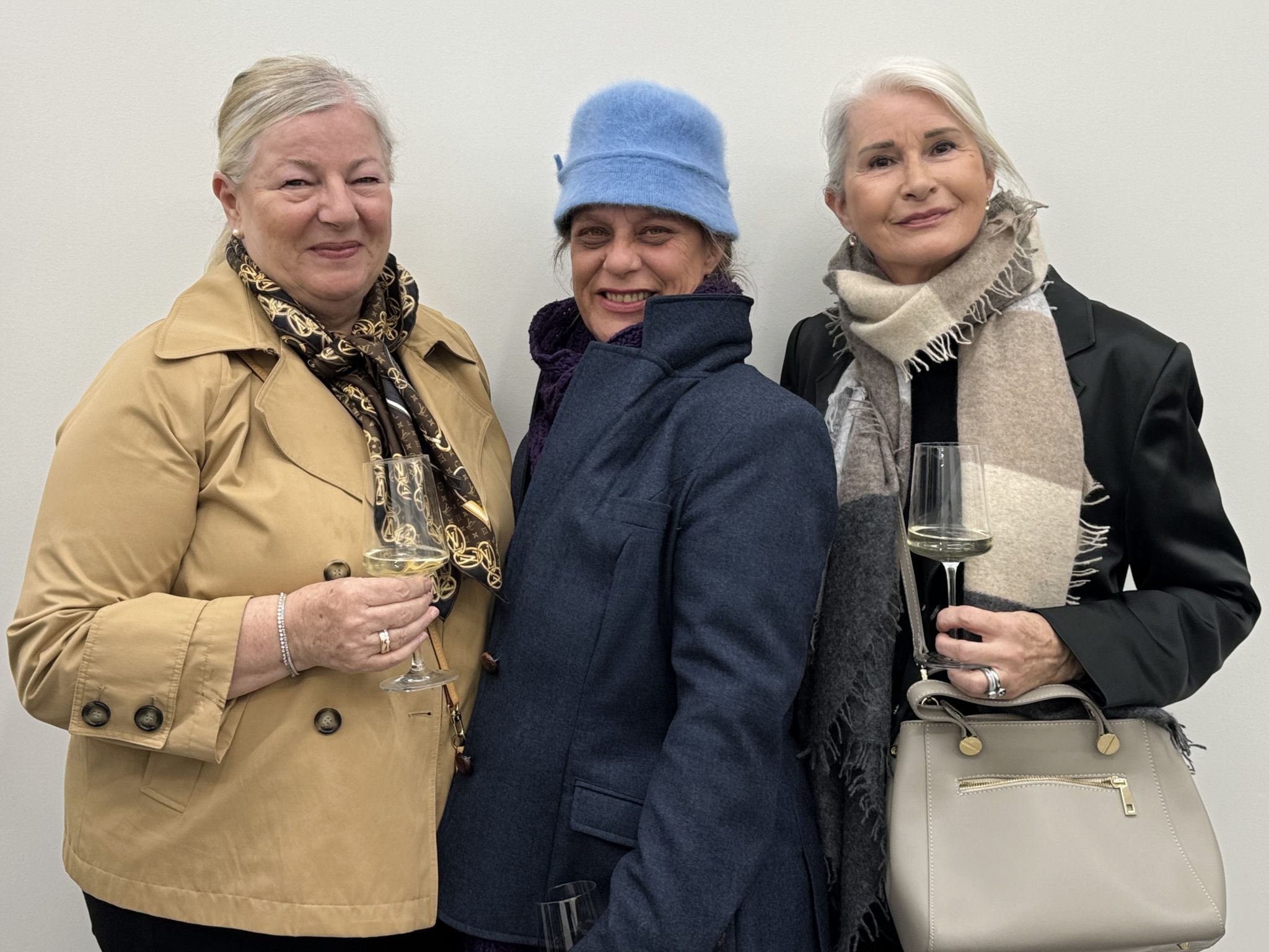 Kunstbegeistert: Angelika Stemer, Cornelia Hefel und Rita Hartmann 